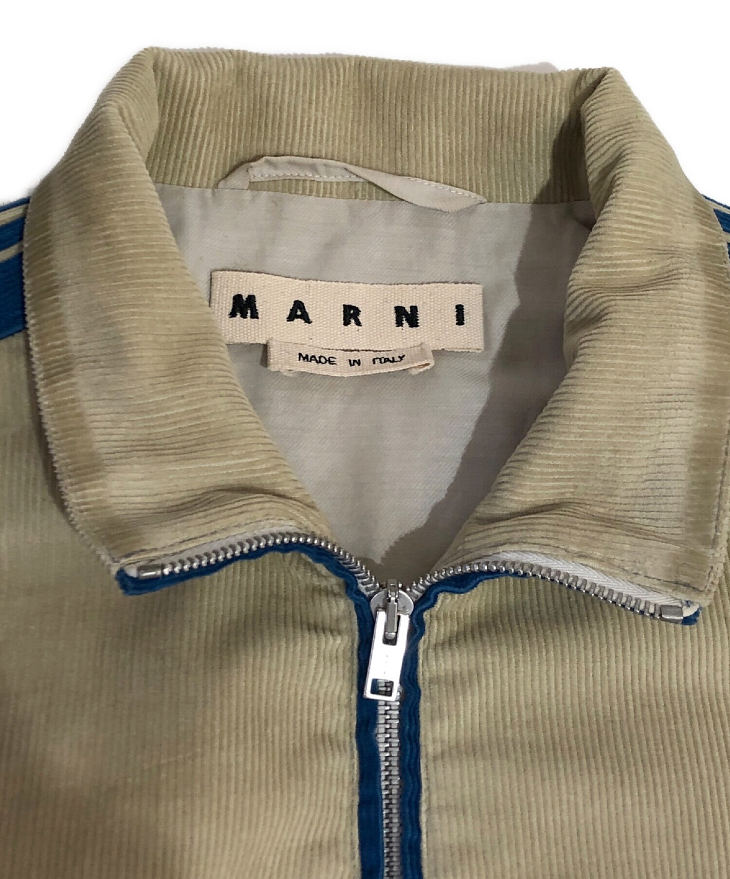 MARNI (マルニ) コーデュロイジップジャケット ベージュ サイズ:44