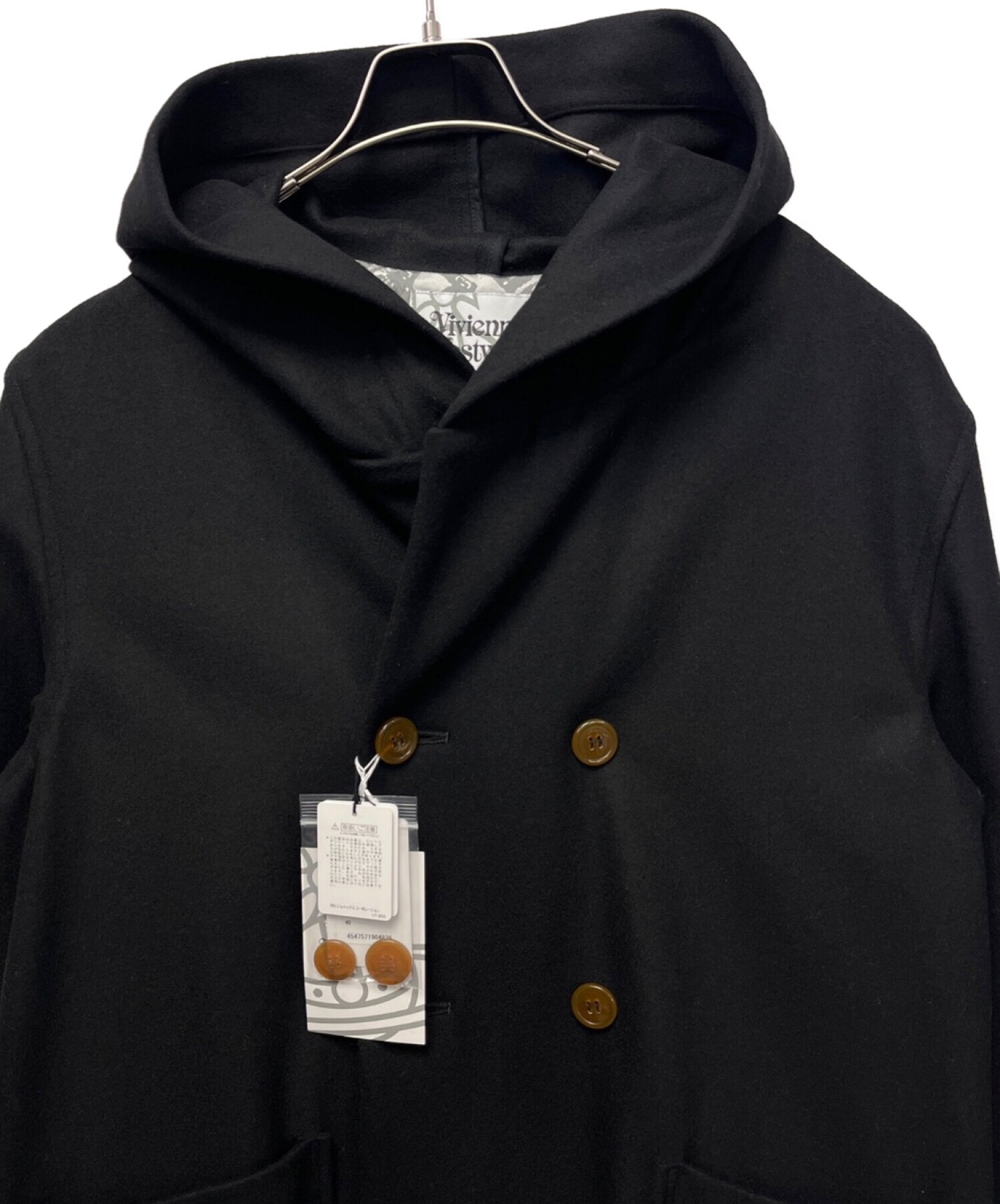 Vivienne Westwood man (ヴィヴィアン ウェストウッド マン) DUFFLE COAT ブラック サイズ:SIZE 46 未使用品