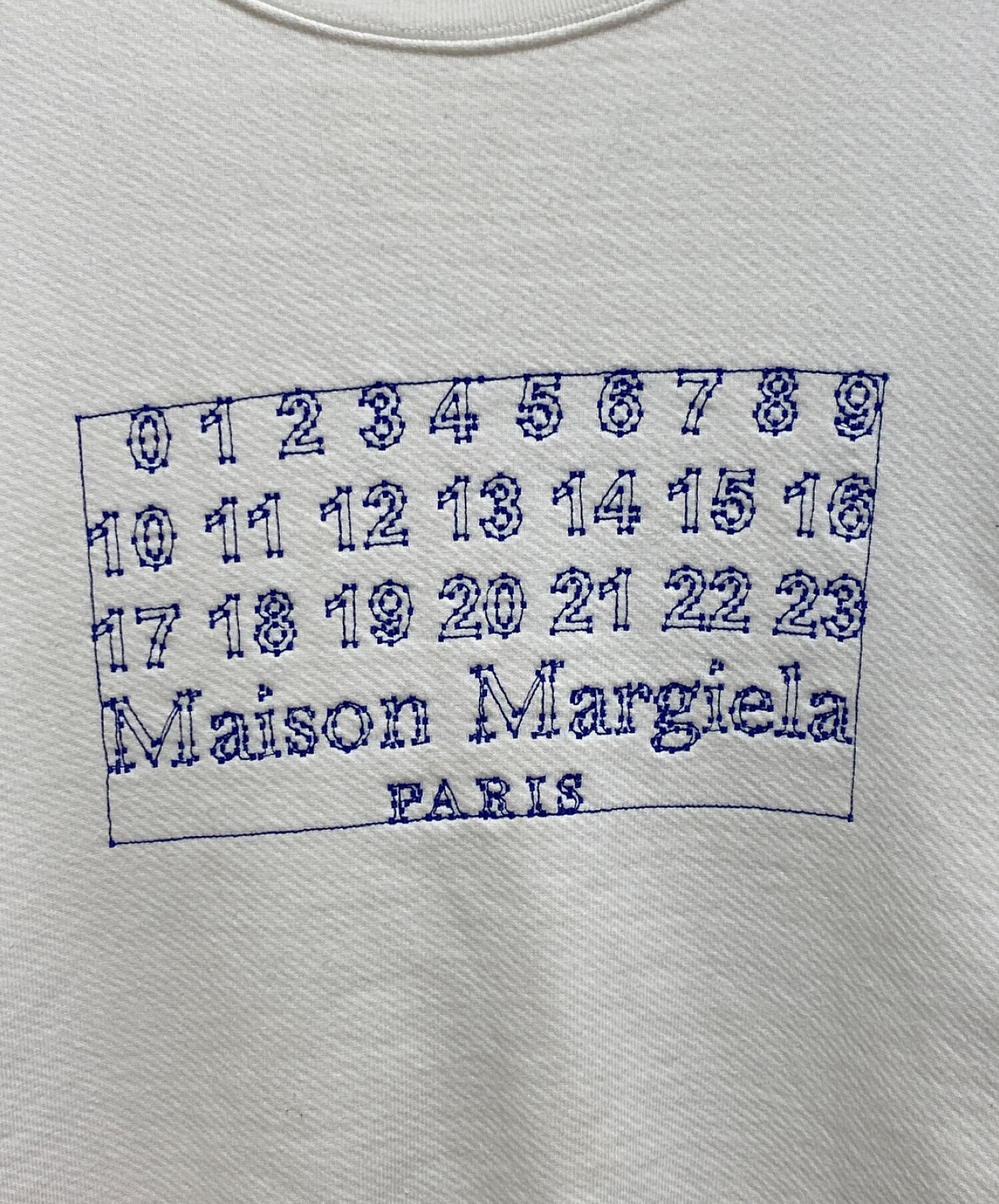 Maison Margiela (メゾンマルジェラ) ステッチロゴスウェット アイボリー サイズ:44