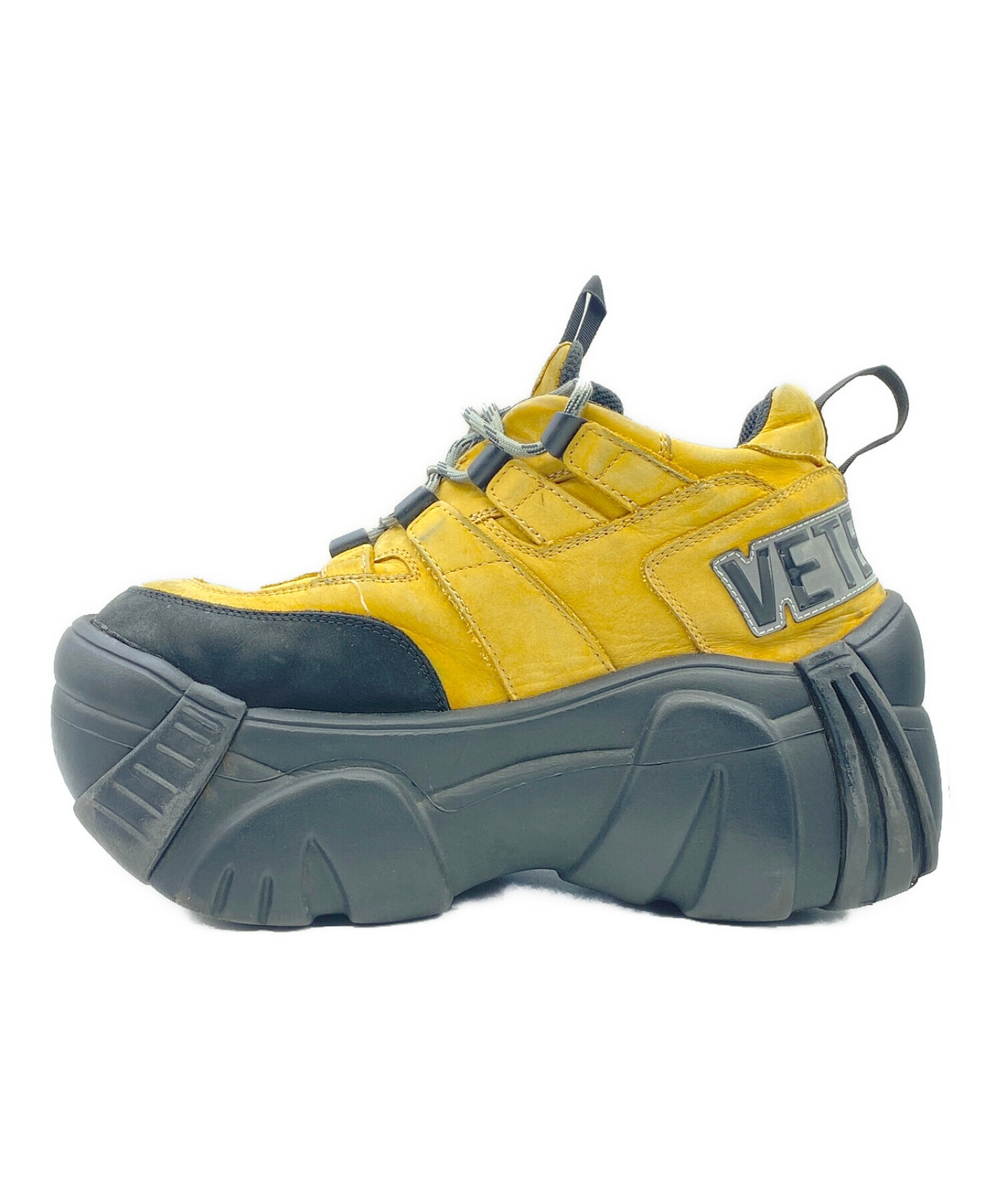 VETEMENTS (ヴェトモン) SWEAR (スウェア) Nubuck Platform Sneakers ブラウン サイズ:25.8cm (US  8.5)