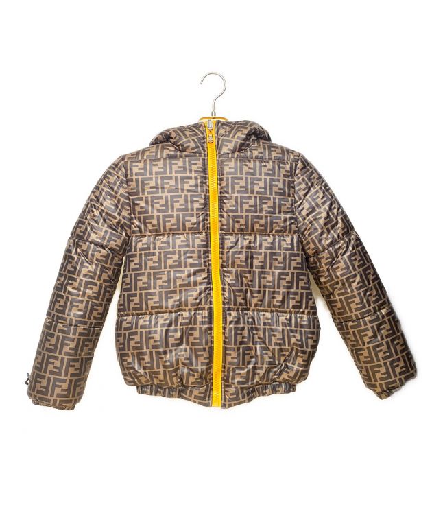 中古・古着通販】FENDI KIDS (フェンディ キッズ) ズッカ柄ダウンジャケット ブラウン サイズ:12A｜ブランド・古着通販  トレファク公式【TREFAC FASHION】スマホサイト