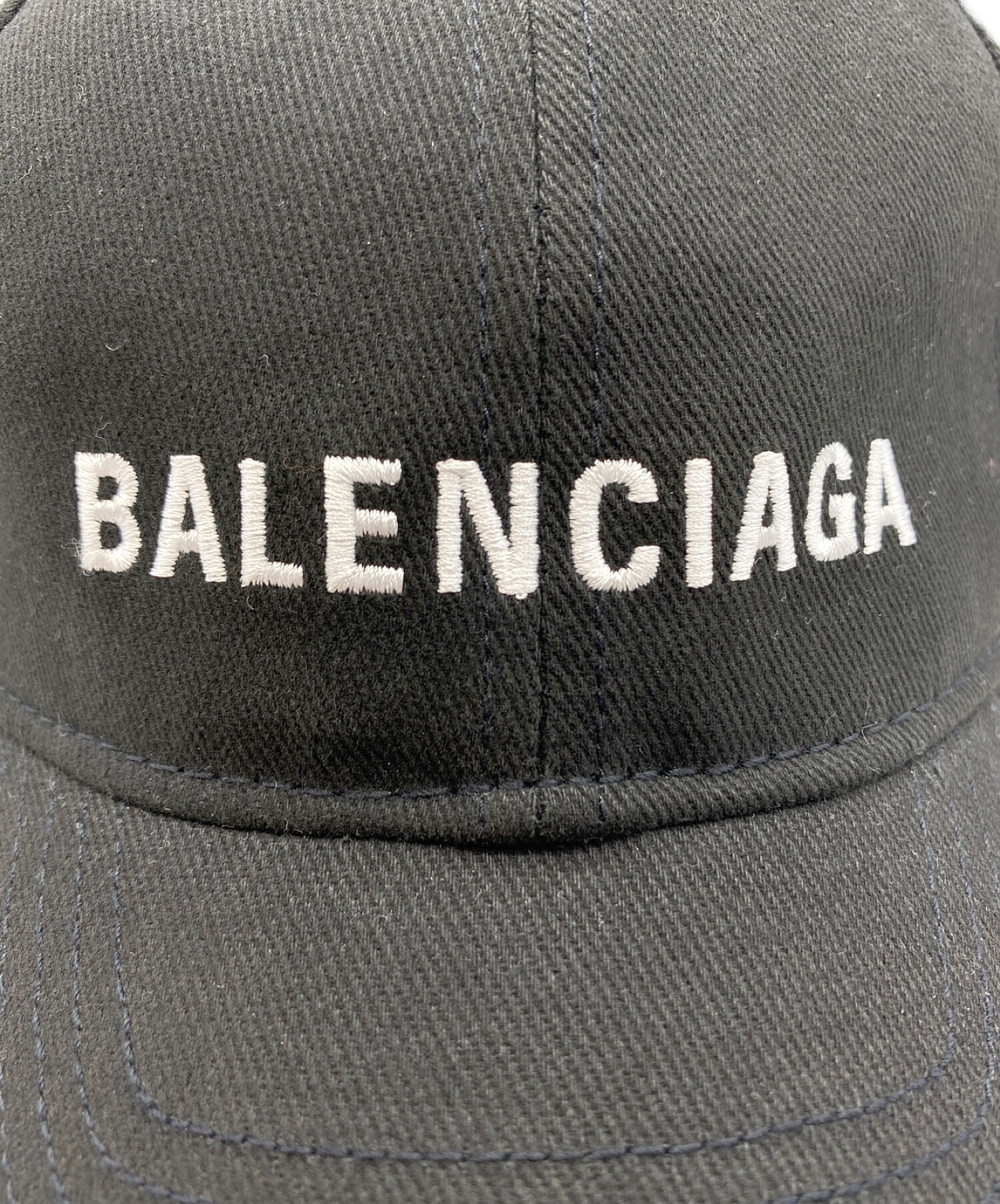 BALENCIAGA (バレンシアガ) ARCHETYPE ロゴ ベースボールキャップ ブラック サイズ:L