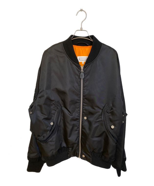 中古・古着通販】Maison Margiela (メゾンマルジェラ) 18AW オーバーサイズMA-1ジャケット ブラック サイズ:52｜ブランド・古着通販  トレファク公式【TREFAC FASHION】スマホサイト