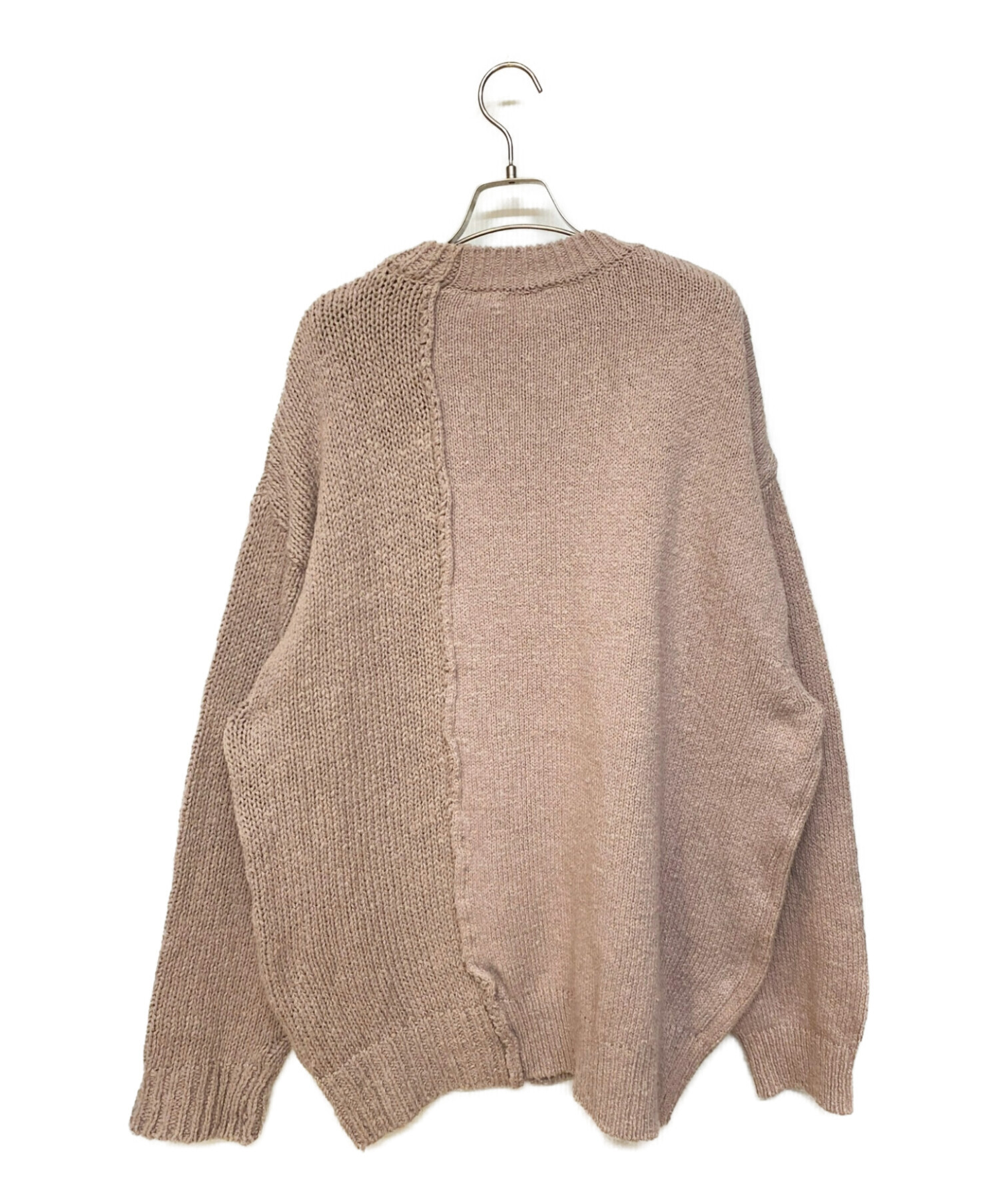 Name. (ネーム) MULTI GAUGE ASYMMETRIC SWEATER ピンク サイズ:3