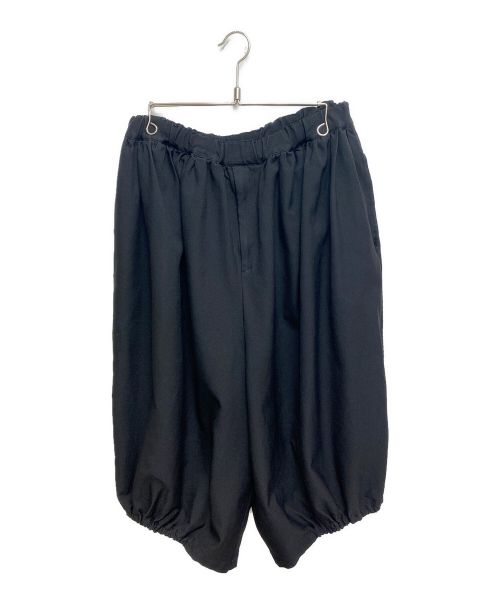 【中古・古着通販】BLACK COMME des GARCONS (ブラック コムデギャルソン) ポリエステル縮絨バルーンパンツ ブラック  サイズ:M｜ブランド・古着通販 トレファク公式【TREFAC FASHION】スマホサイト