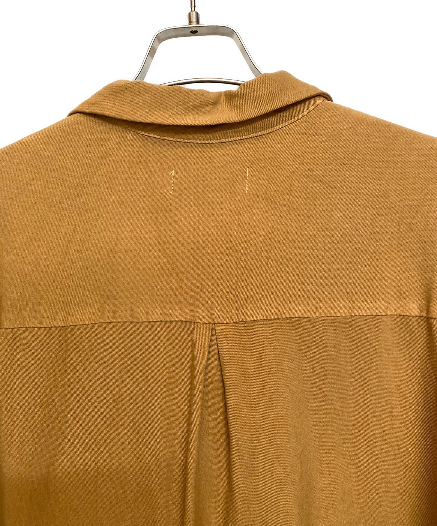 Graphpaper (グラフペーパー) オープンカラーシャツ ブラウン サイズ:2