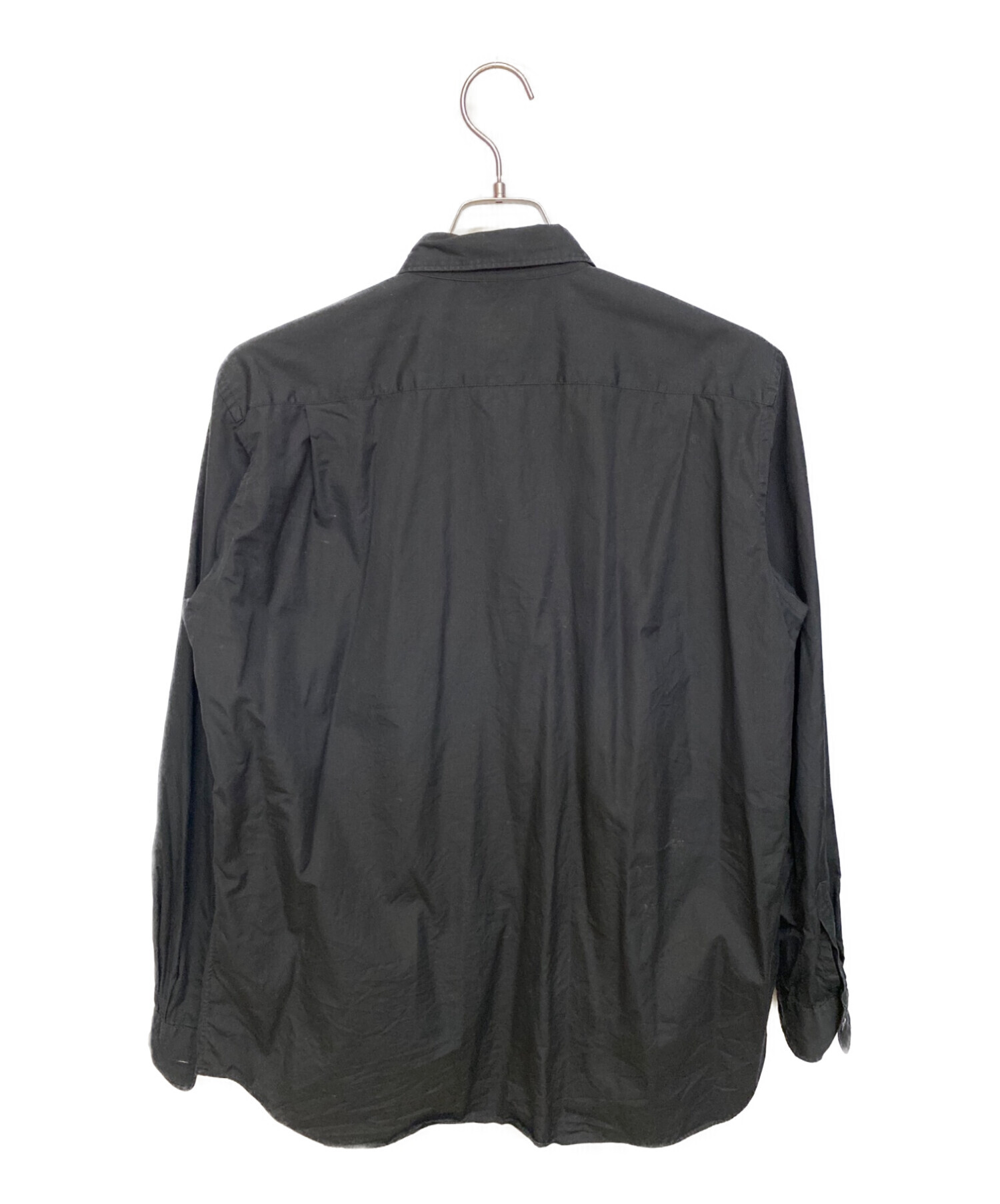 COMME des GARCONS HOMME PLUS (コムデギャルソンオムプリュス) 20SS ギャザーデザインシャツ ブラック サイズ:M