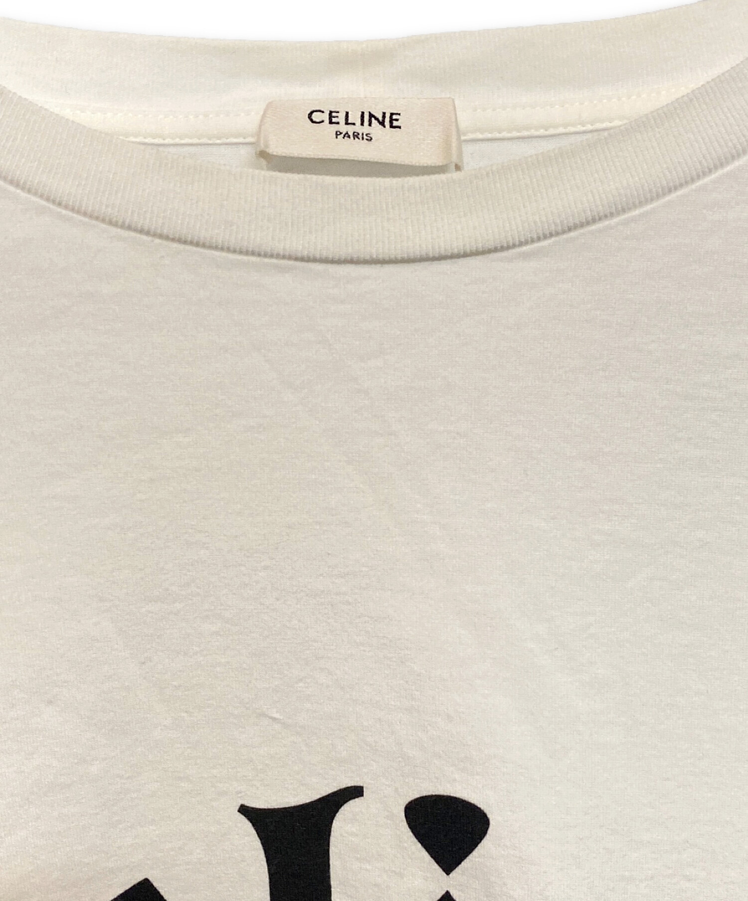 CELINE (セリーヌ) Gothic T-SHIRT(ゴシックTシャツ) ホワイト サイズ:S