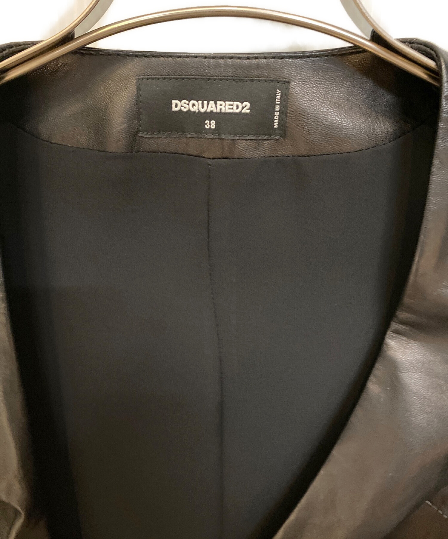 中古・古着通販】DSQUARED2 (ディースクエアード) レザーコート