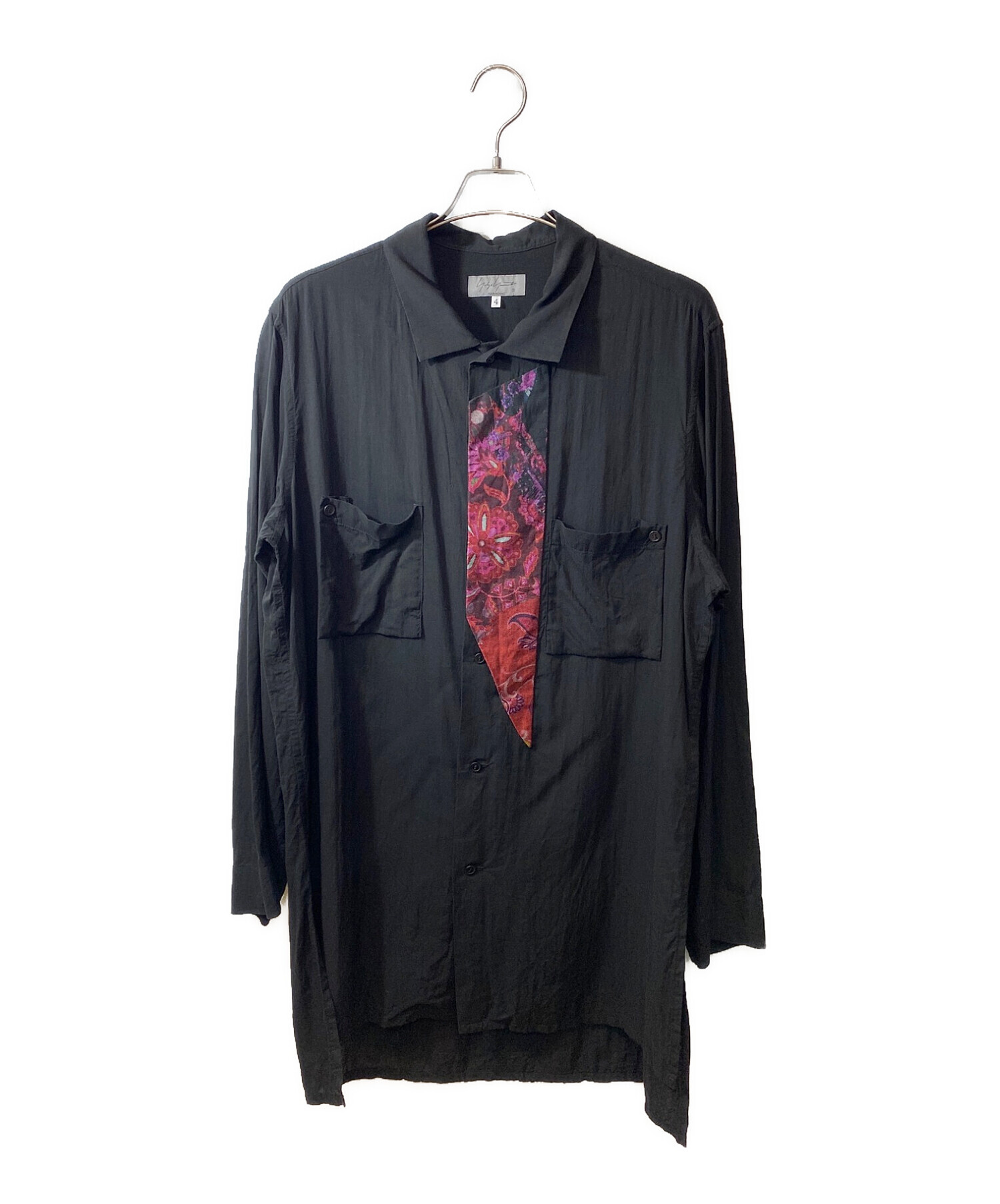 Yohji Yamamoto pour homme (ヨウジヤマモト プールオム) 23SS pour homme 筒袖前当て布B ブラック サイズ:4