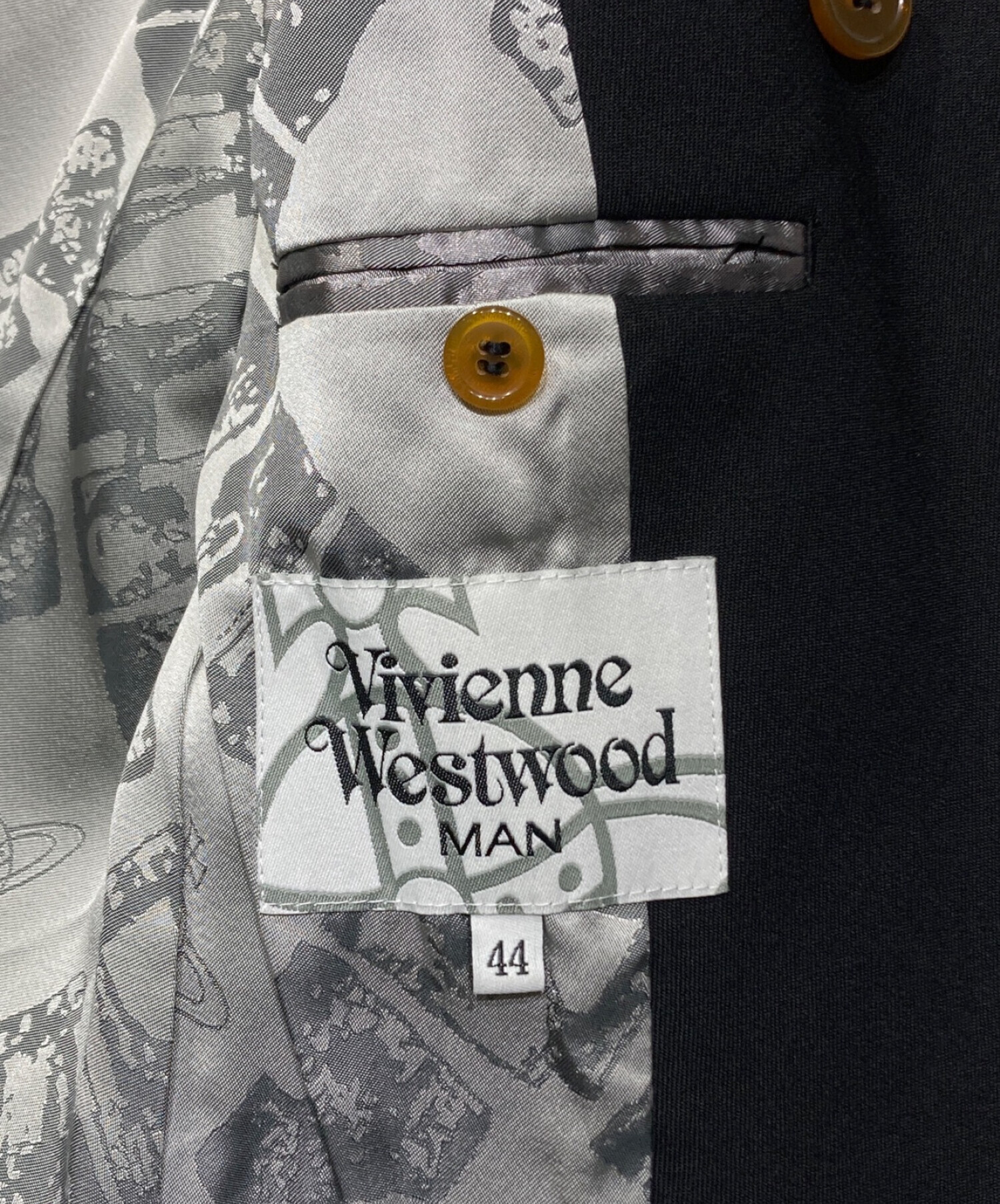 Vivienne Westwood (ヴィヴィアンウエストウッド) デザインジャケット ブラック サイズ:44