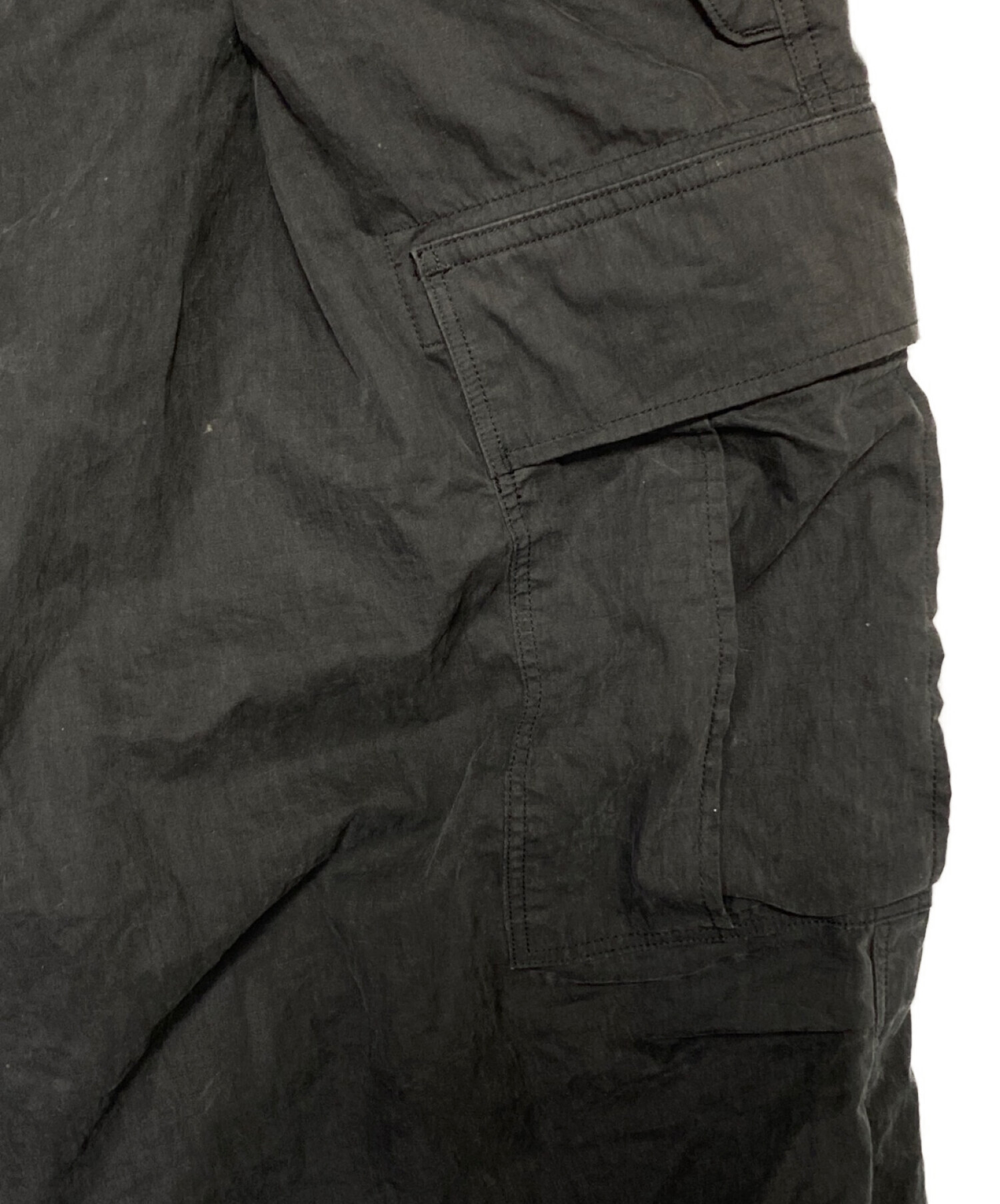 KAPITAL (キャピタル) リップストップジャンボカーゴパンツ ブラック サイズ:3