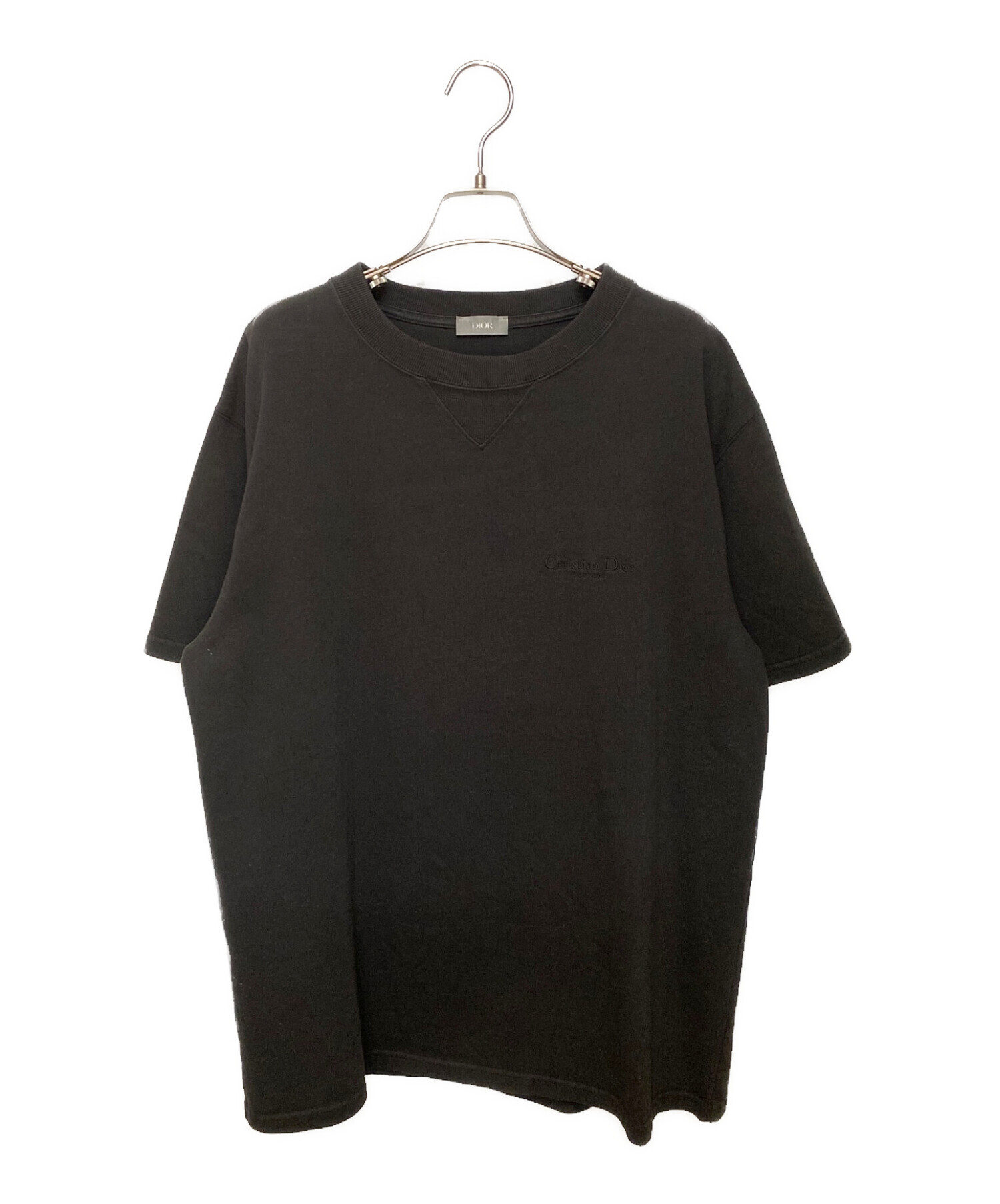 Christian Dior (クリスチャン ディオール) 23SS エンブロイダリーTシャツ ブラック サイズ:L