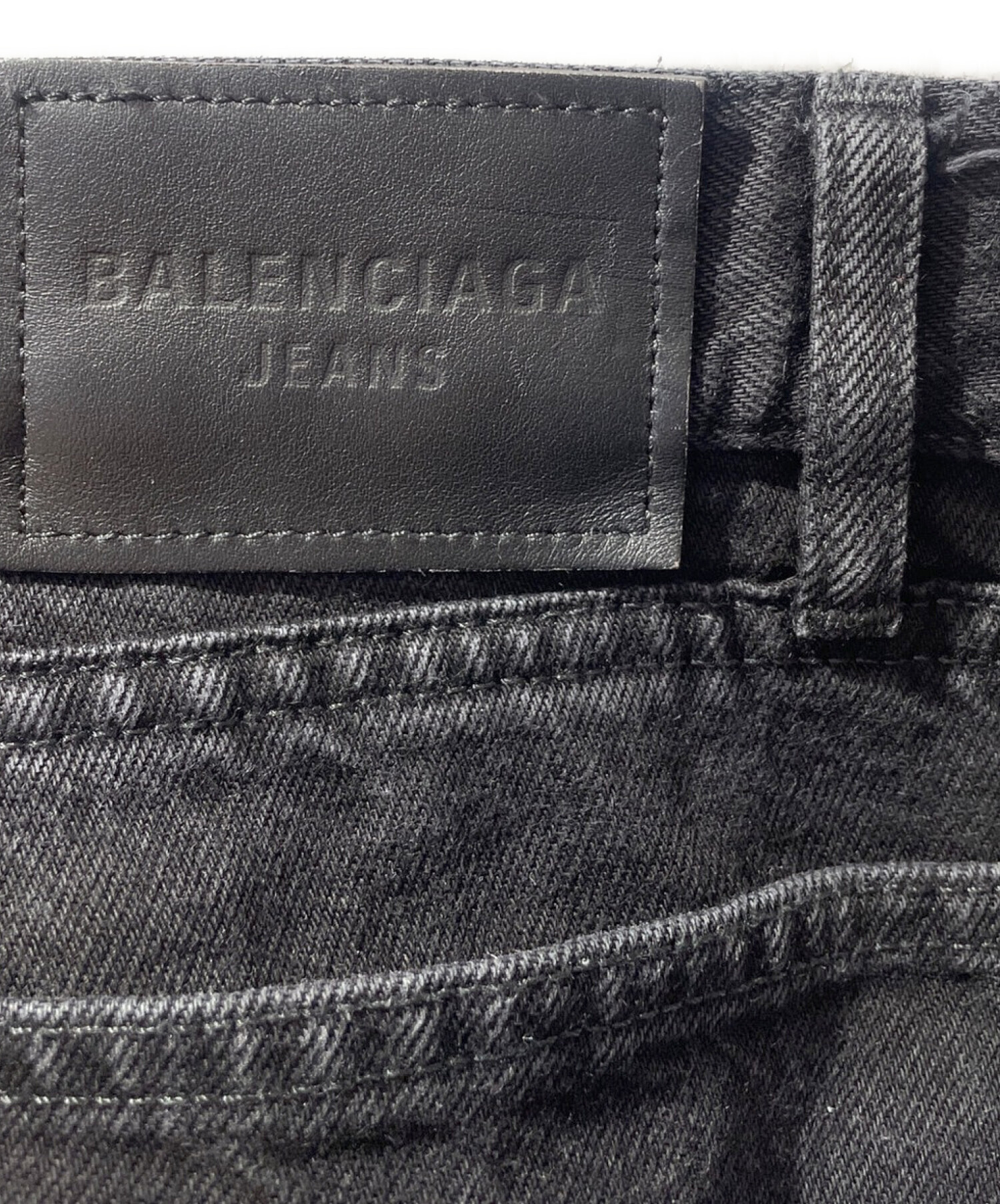 中古・古着通販】BALENCIAGA (バレンシアガ) ワイドレッグデニムパンツ