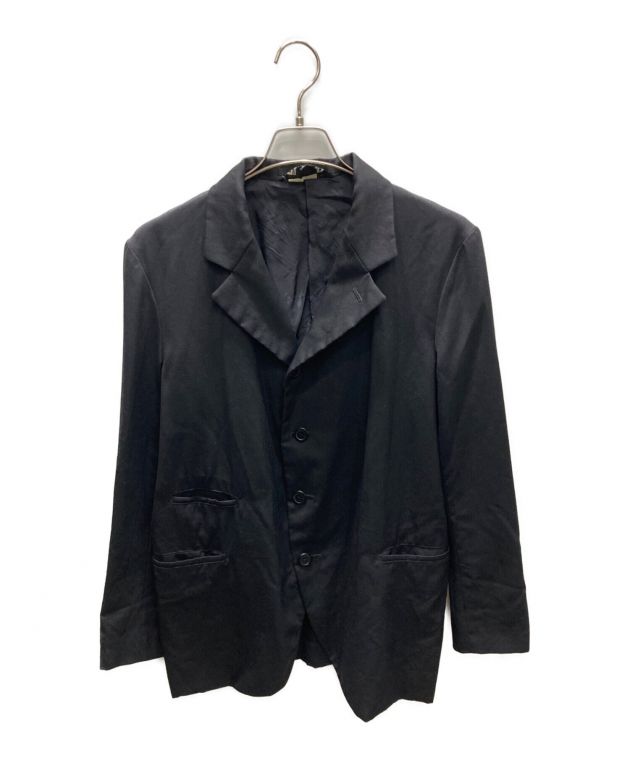 中古・古着通販】BLACK COMME des GARCONS (ブラック コムデギャルソン) ウールギャバジンジャケット ブラック  サイズ:L｜ブランド・古着通販 トレファク公式【TREFAC FASHION】スマホサイト