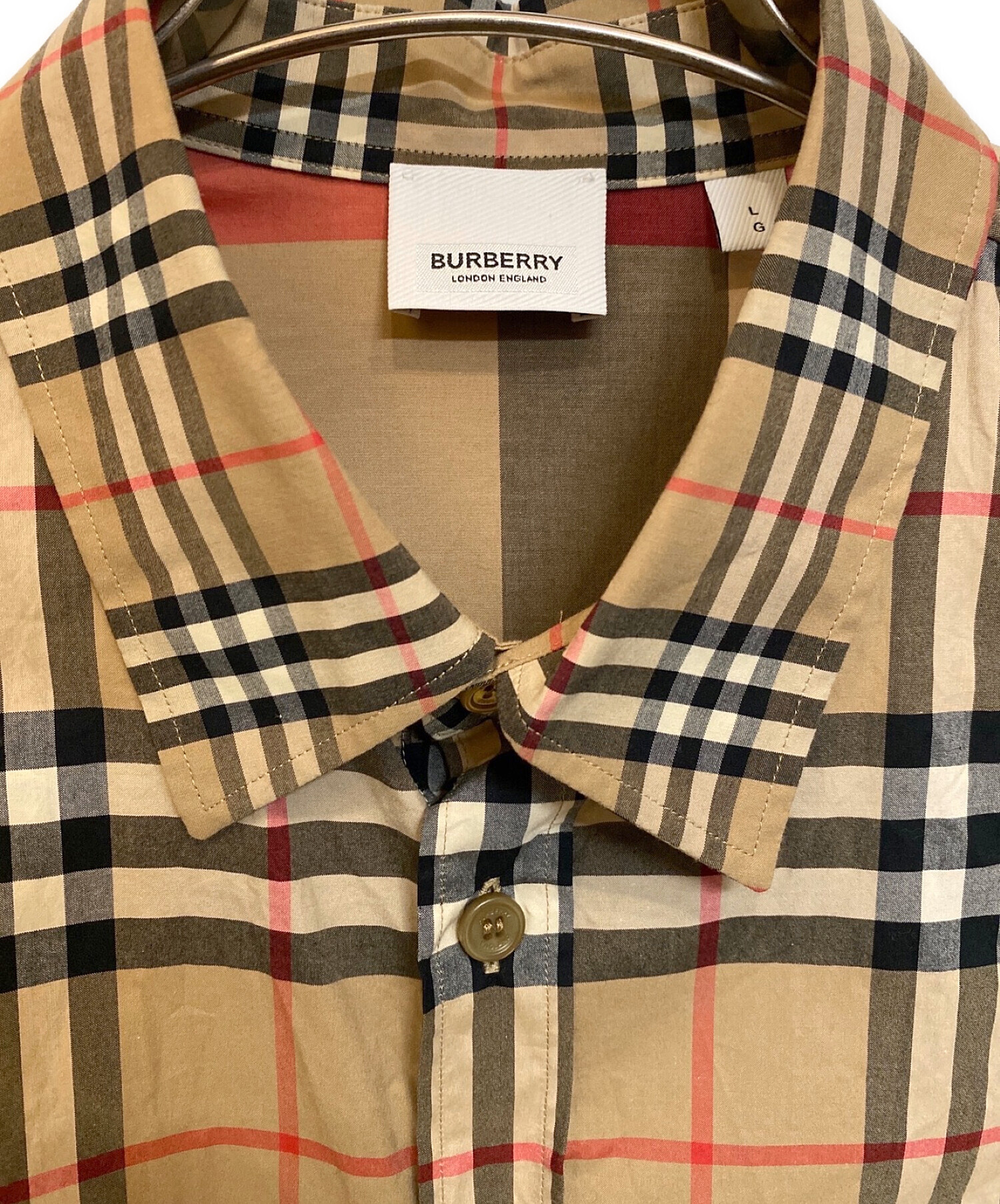 中古・古着通販】BURBERRY (バーバリー) 切替ノバチェックシャツ