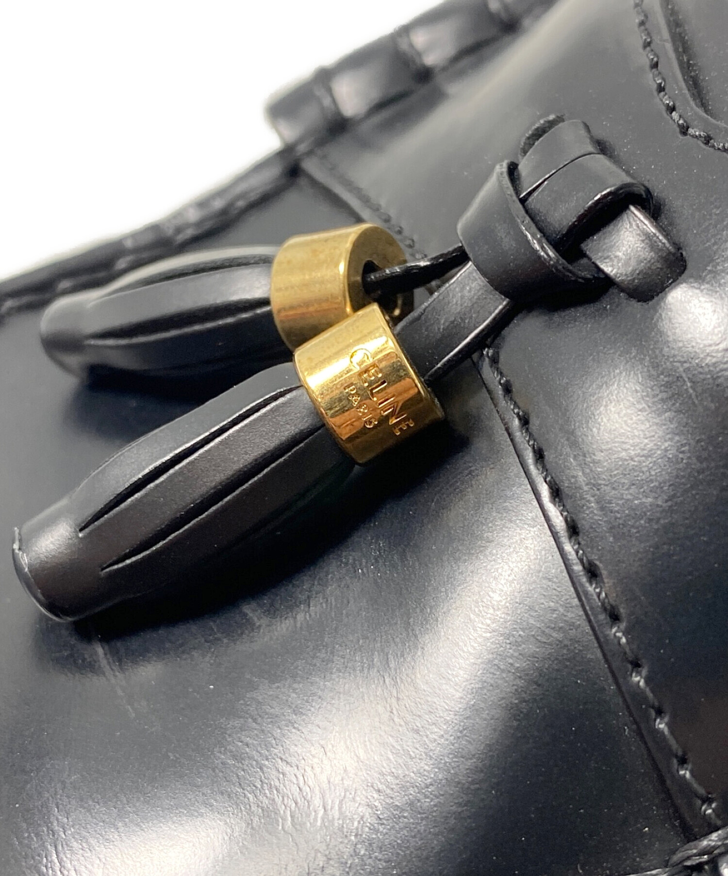 中古・古着通販】CELINE (セリーヌ) タッセルローファー ブラック