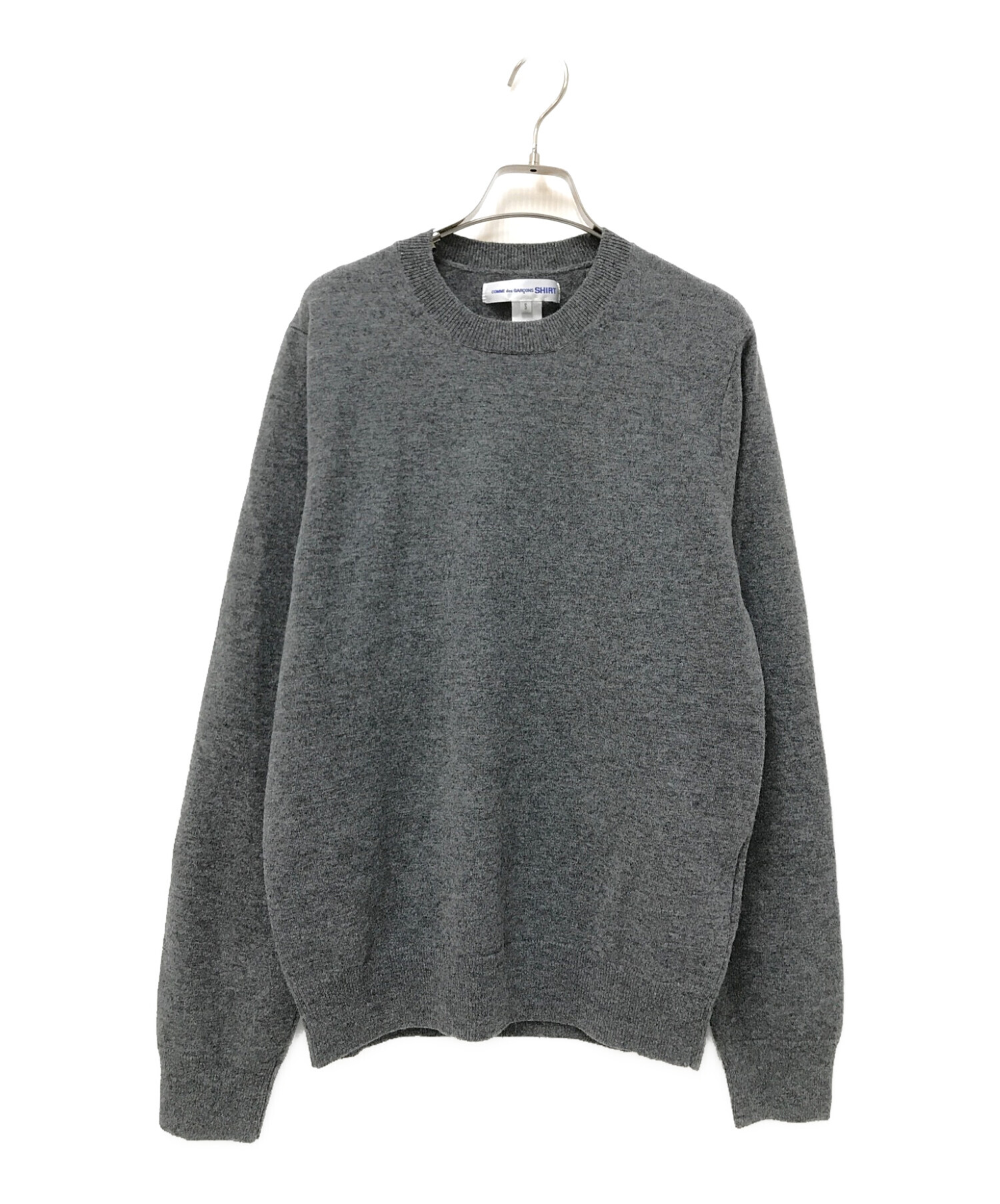 中古・古着通販】COMME des GARCONS SHIRT (コムデギャルソンシャツ) FOREVER Round-Neck Pullover  Knit グレー サイズ:S｜ブランド・古着通販 トレファク公式【TREFAC FASHION】スマホサイト