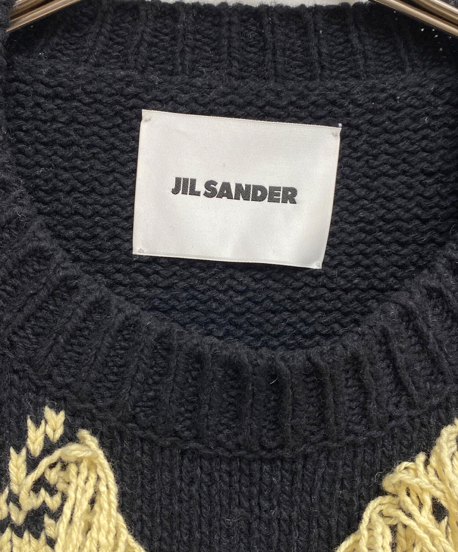 中古・古着通販】JIL SANDER (ジルサンダー) 23SS フリンジツリーニット ブラック サイズ:50｜ブランド・古着通販  トレファク公式【TREFAC FASHION】スマホサイト