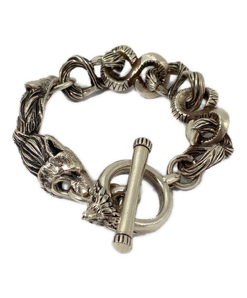 【中古・古着通販】GOTHIC YOHJI YAMAMOTO (ゴシックヨウジヤマモト) SILVER 950 WOLF BRACELET  サイズ:-｜ブランド・古着通販 トレファク公式【TREFAC FASHION】スマホサイト