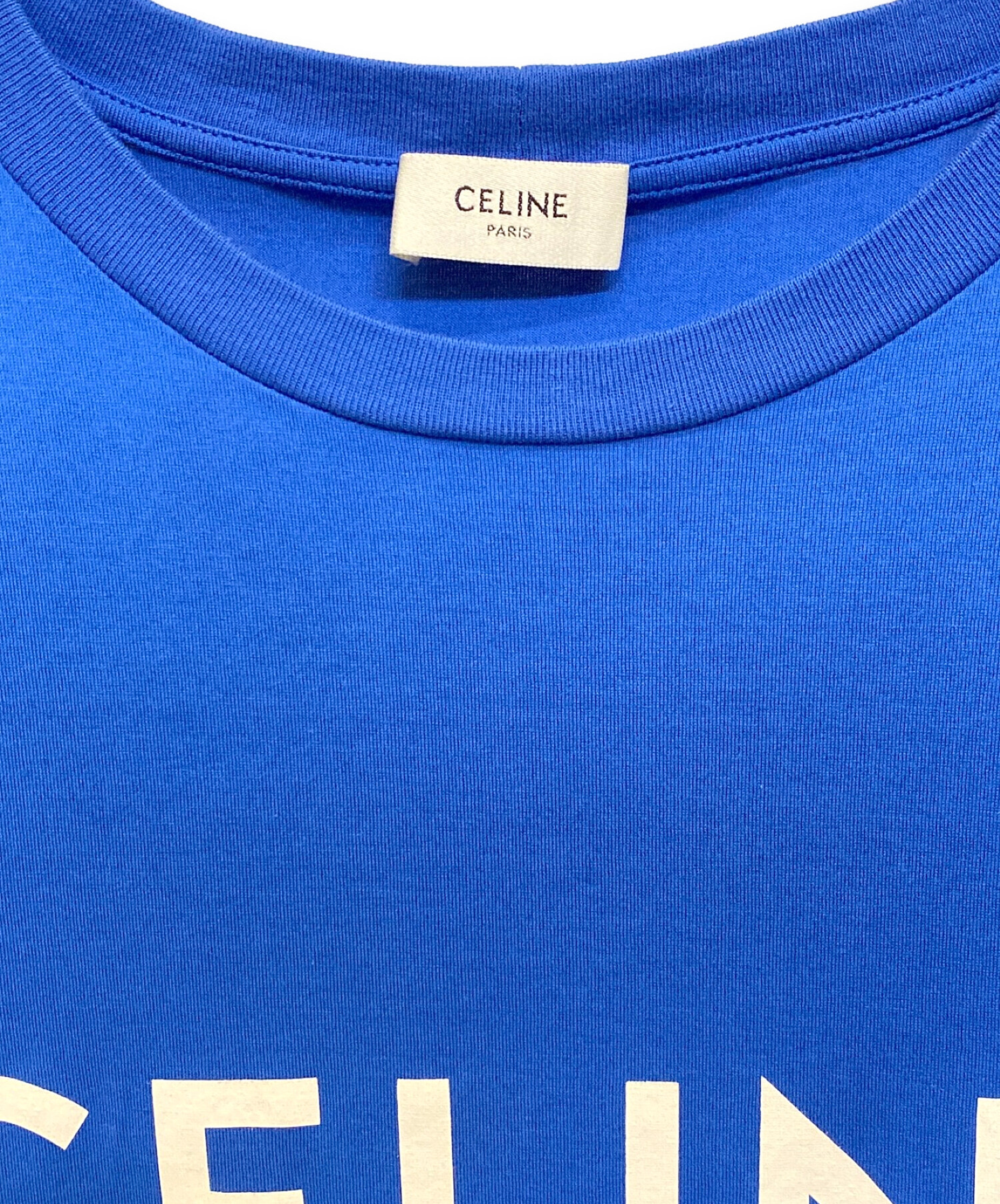 中古・古着通販】CELINE (セリーヌ) ルーズロゴプリントTシャツ