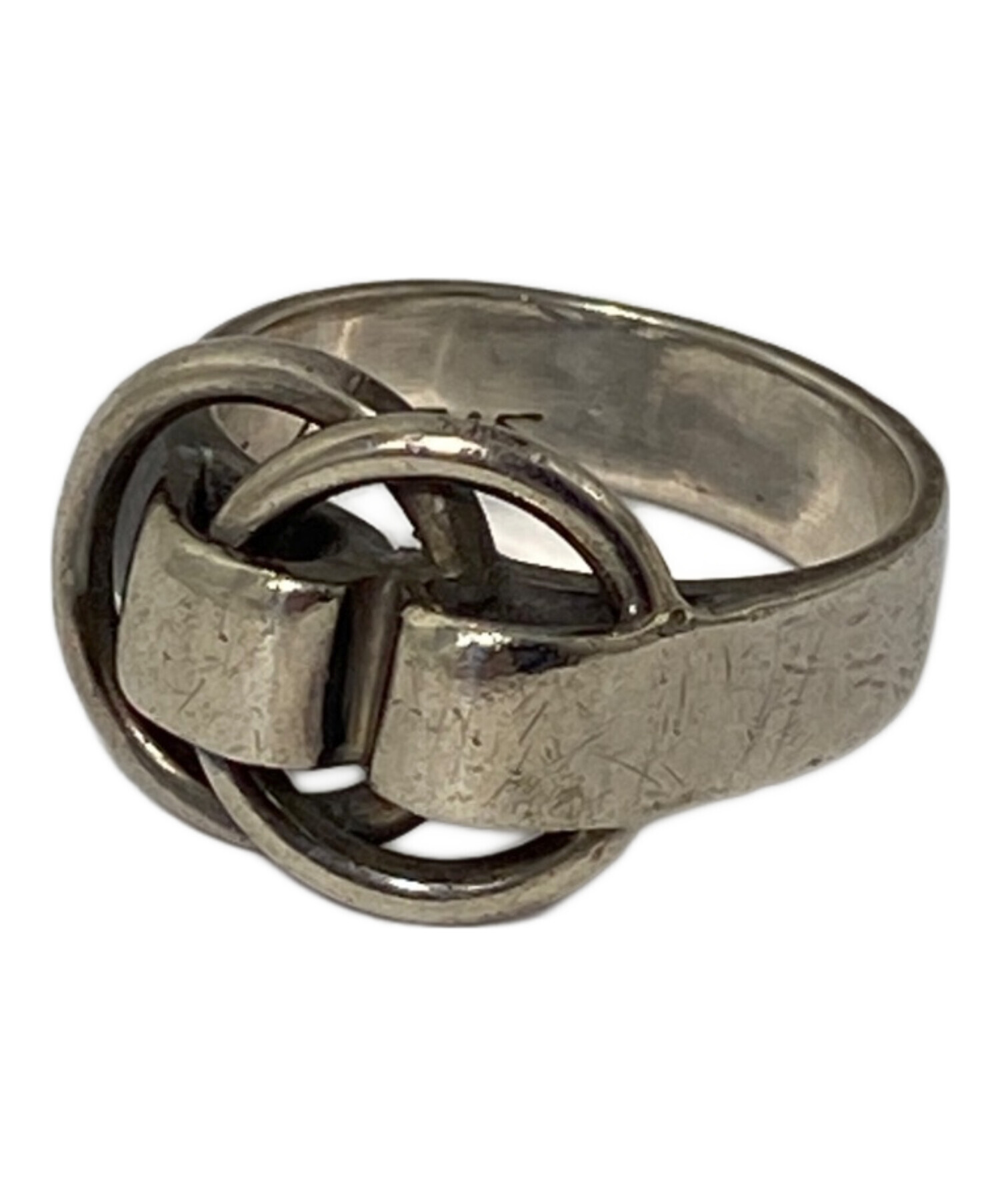 HERMES (エルメス) Deux Anneaux Silver Ring （ドゥザノー シルバーリング） シルバー サイズ:55（14号）