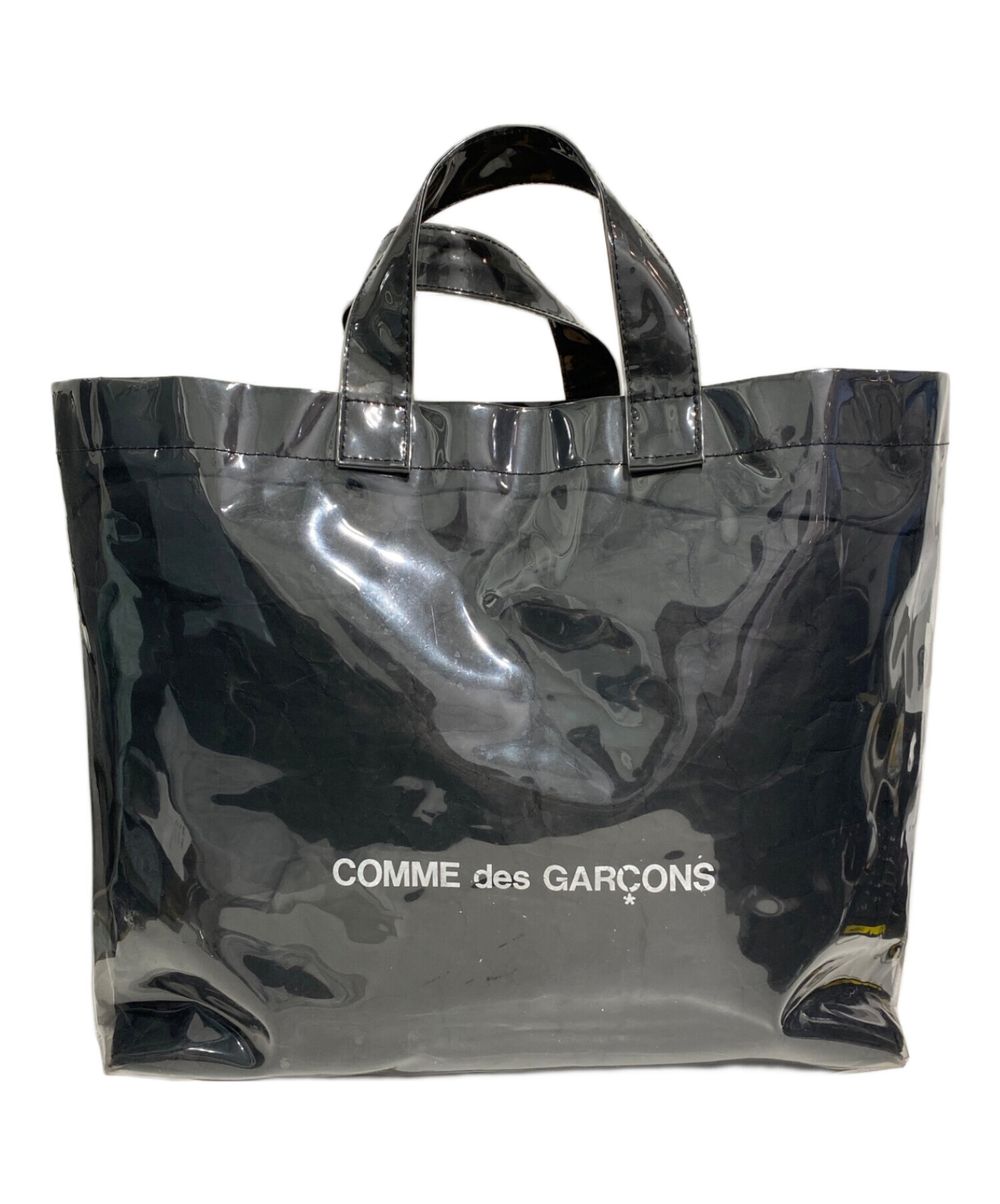 COMME des GARCONS (コムデギャルソン) PVCトートバッグ ブラック サイズ:-