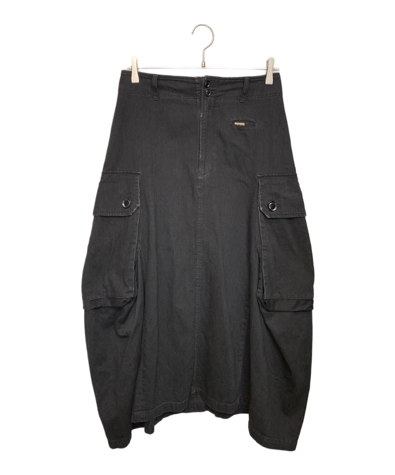 Y's (ワイズ) デニムバルーンスカート ブラック サイズ:2