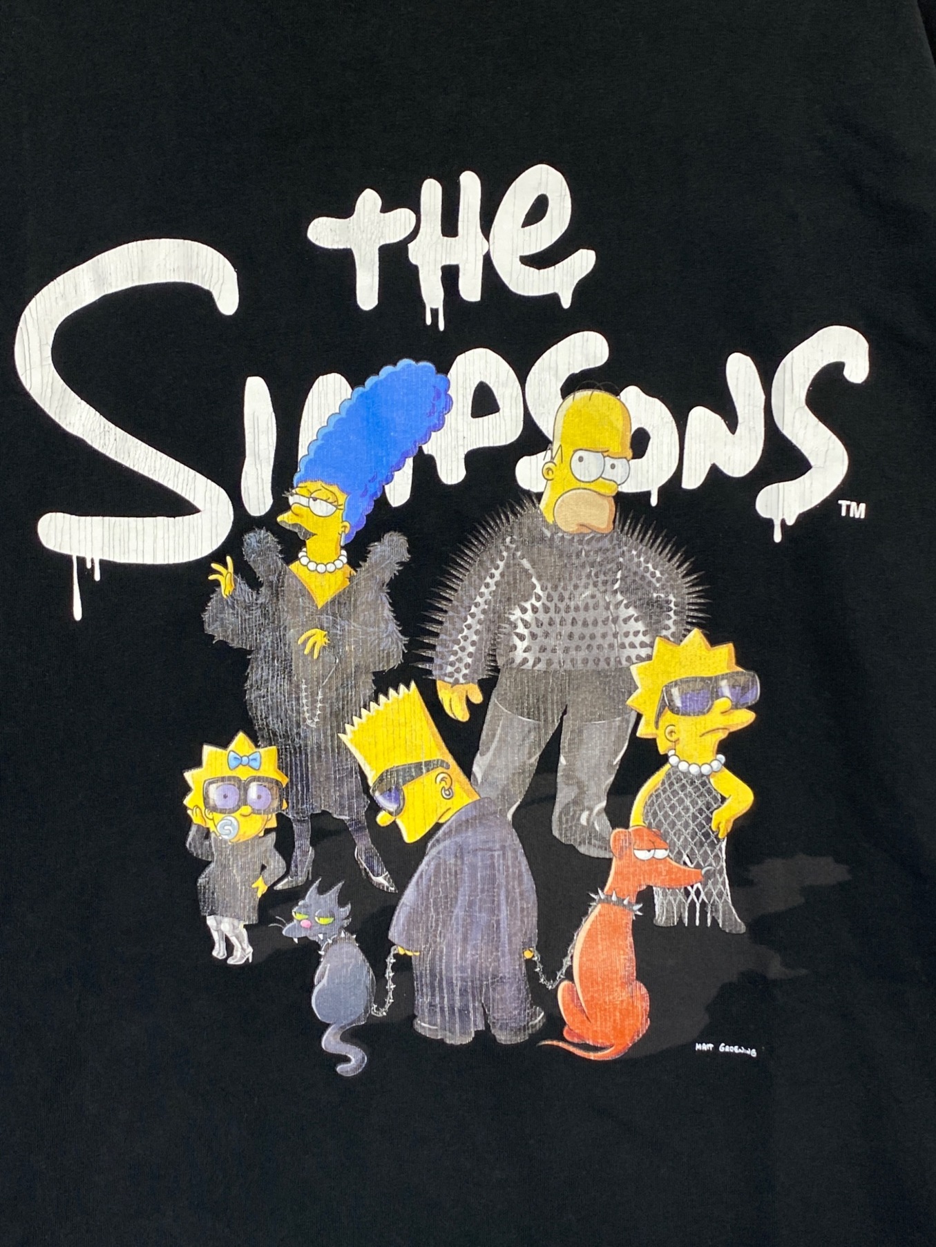 BALENCIAGA (バレンシアガ) The Simpsons (ザ シンプソンズ) シンプソンズTシャツ ブラック サイズ:L