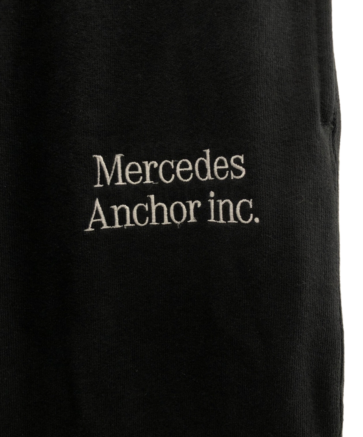 MERCEDES ANCHOR INC (メルセデス アンカー インク) スウェットパンツ ブラック サイズ:LARGE