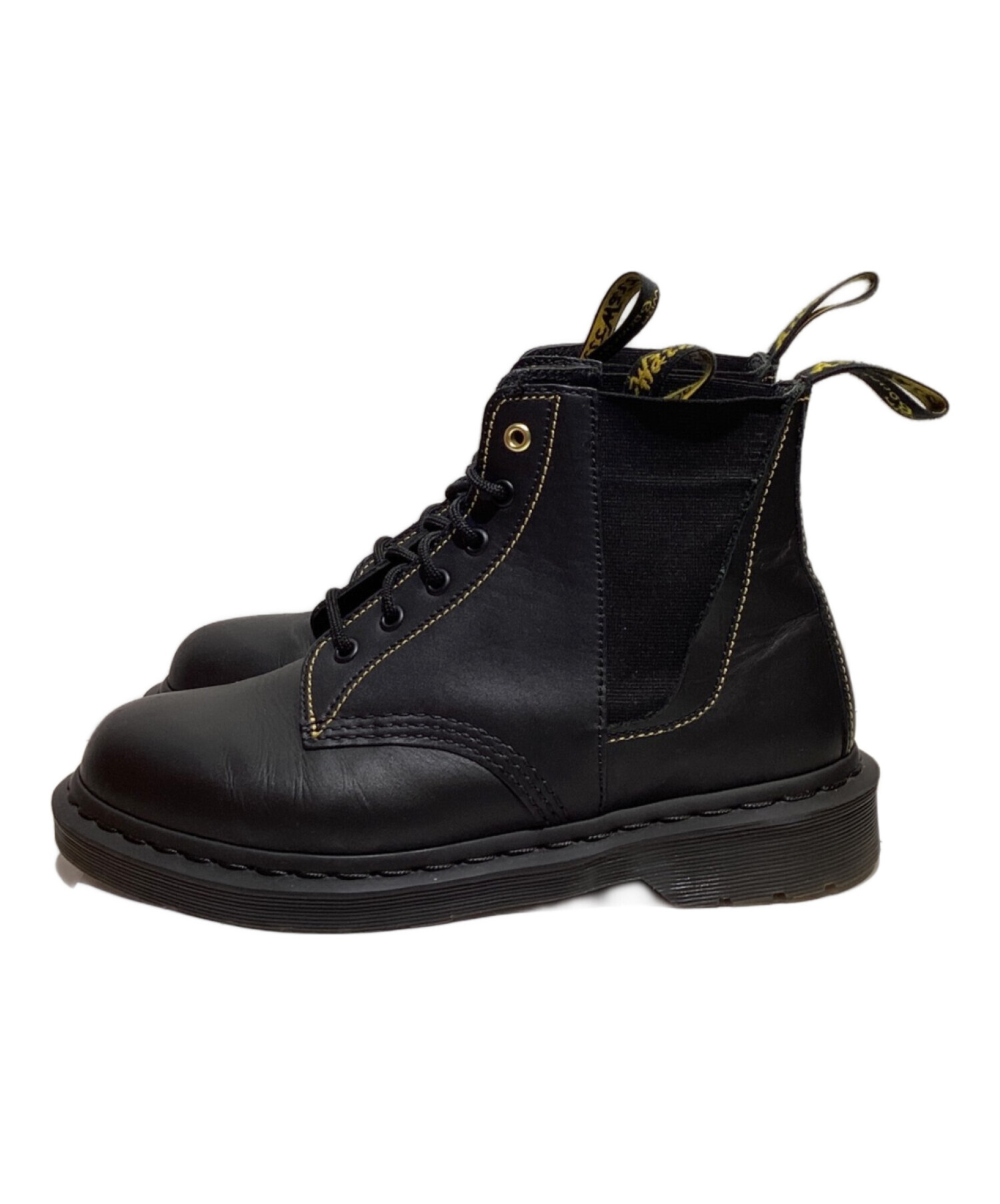 中古・古着通販】Yohji Yamamoto pour homme (ヨウジヤマモト プールオム) Dr.Martens (ドクターマーチン) 6  Hole Side Gore Boots （6ホールサイドゴアシューズ） ブラック サイズ:26.5｜ブランド・古着通販 トレファク公式【TREFAC  FASHION】スマホサイト