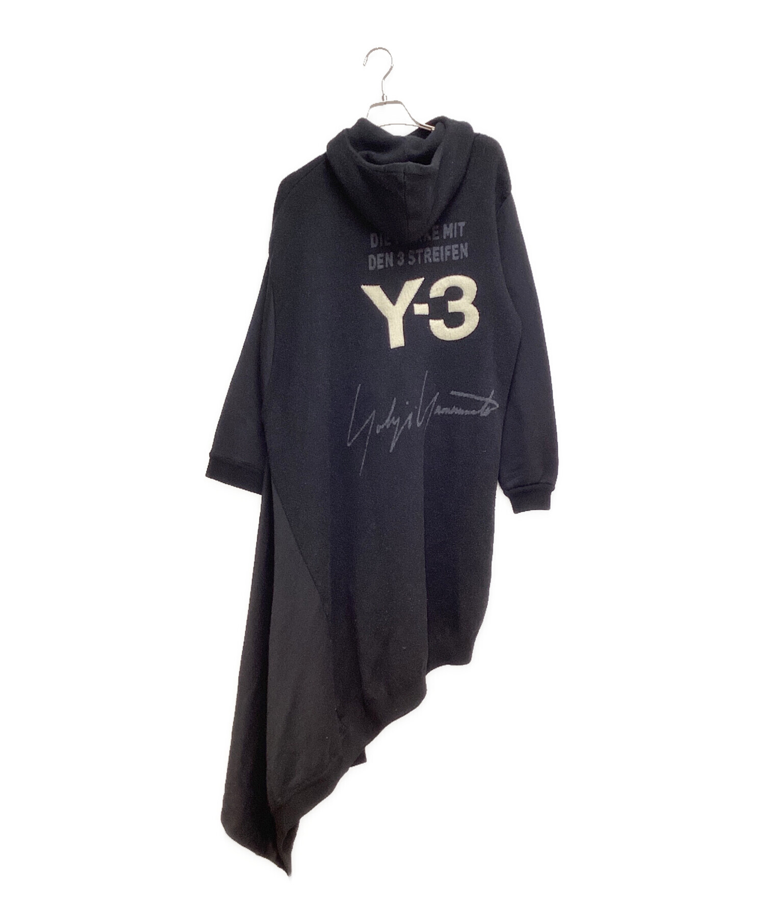 中古・古着通販】Y-3 (ワイスリー) アシンメトリーロングパーカー ブラック サイズ:XXS｜ブランド・古着通販 トレファク公式【TREFAC  FASHION】スマホサイト