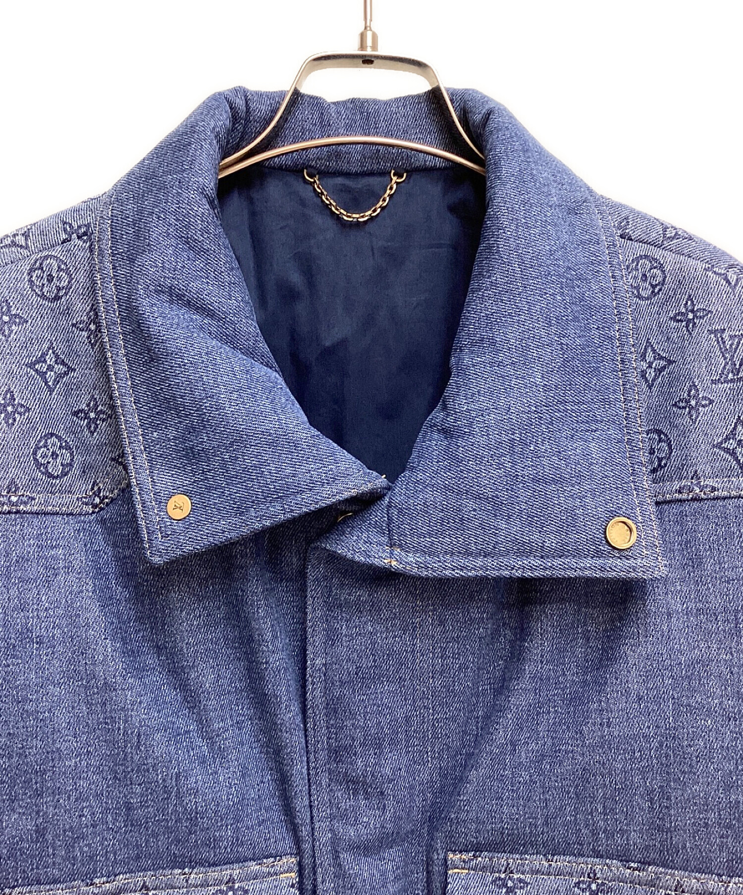 中古・古着通販】LOUIS VUITTON (ルイ ヴィトン) 23SS モノグラムパテッドデニムジャケット インディゴ  サイズ:50｜ブランド・古着通販 トレファク公式【TREFAC FASHION】スマホサイト