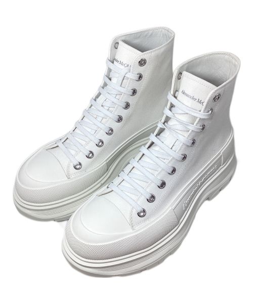 【中古・古着通販】ALEXANDER McQUEEN (アレキサンダーマックイーン) Tread Slick Boot（トレッドスリックブーツ）  ホワイト サイズ:42｜ブランド・古着通販 トレファク公式【TREFAC FASHION】スマホサイト