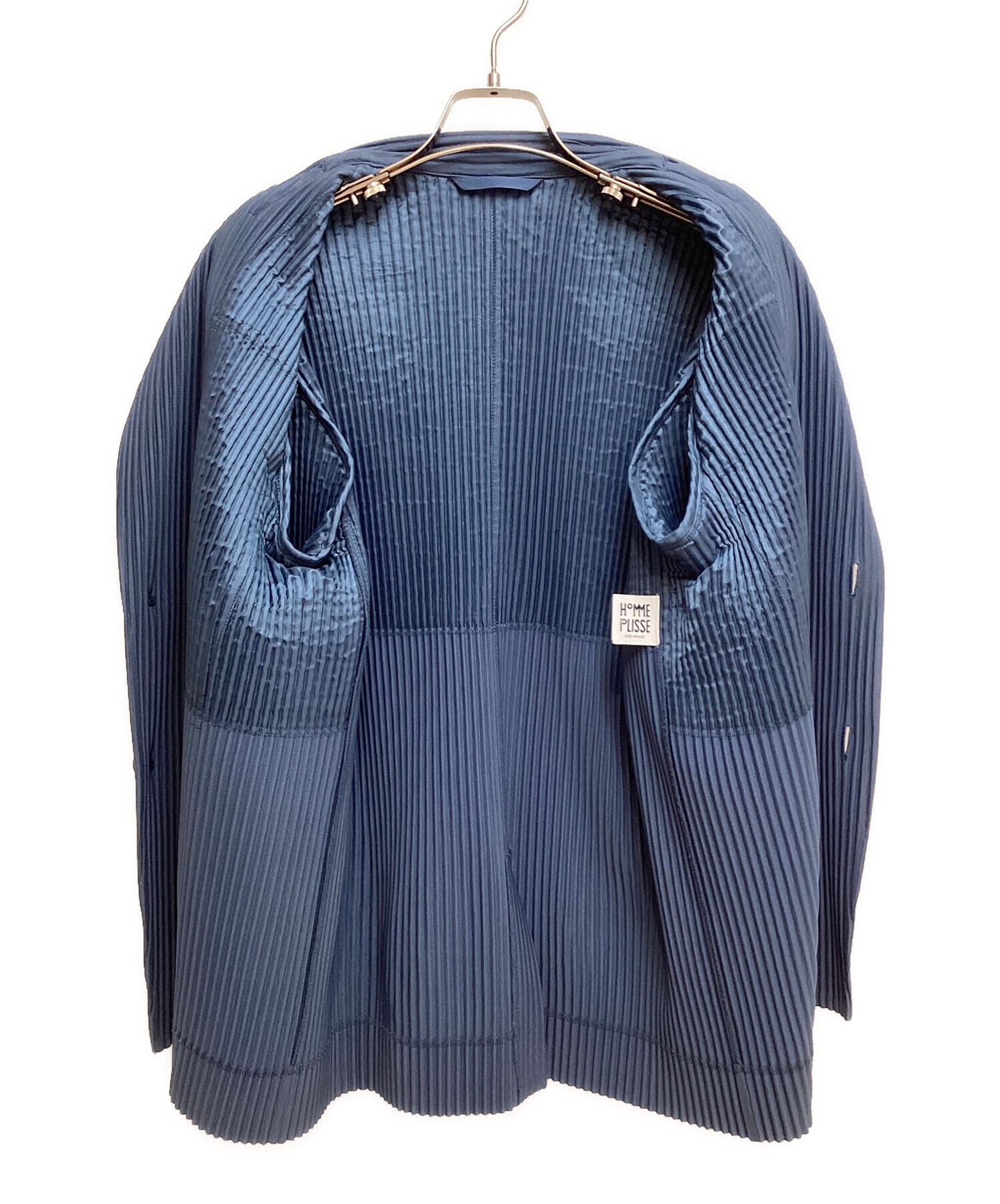 HOMME PLISSE ISSEY MIYAKE (オムプリッセ イッセイ ミヤケ) テーラードジャケット ブルー サイズ:2