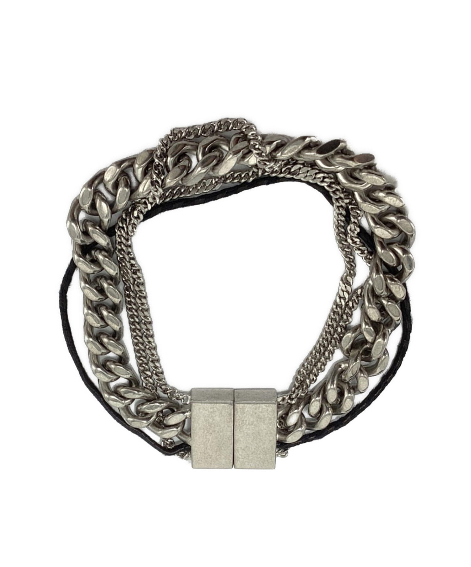 中古・古着通販】SAINT LAURENT (サンローラン) Multi Chain Bracelet （マルチチェーンブレスレット） シルバー  サイズ:-｜ブランド・古着通販 トレファク公式【TREFAC FASHION】スマホサイト