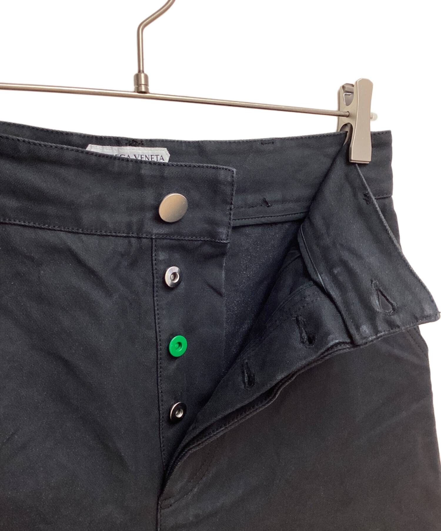 BOTTEGA VENETA (ボッテガベネタ) Button Fly Painter Pants（ボタンフライペインターパンツ） ブラック  サイズ:44