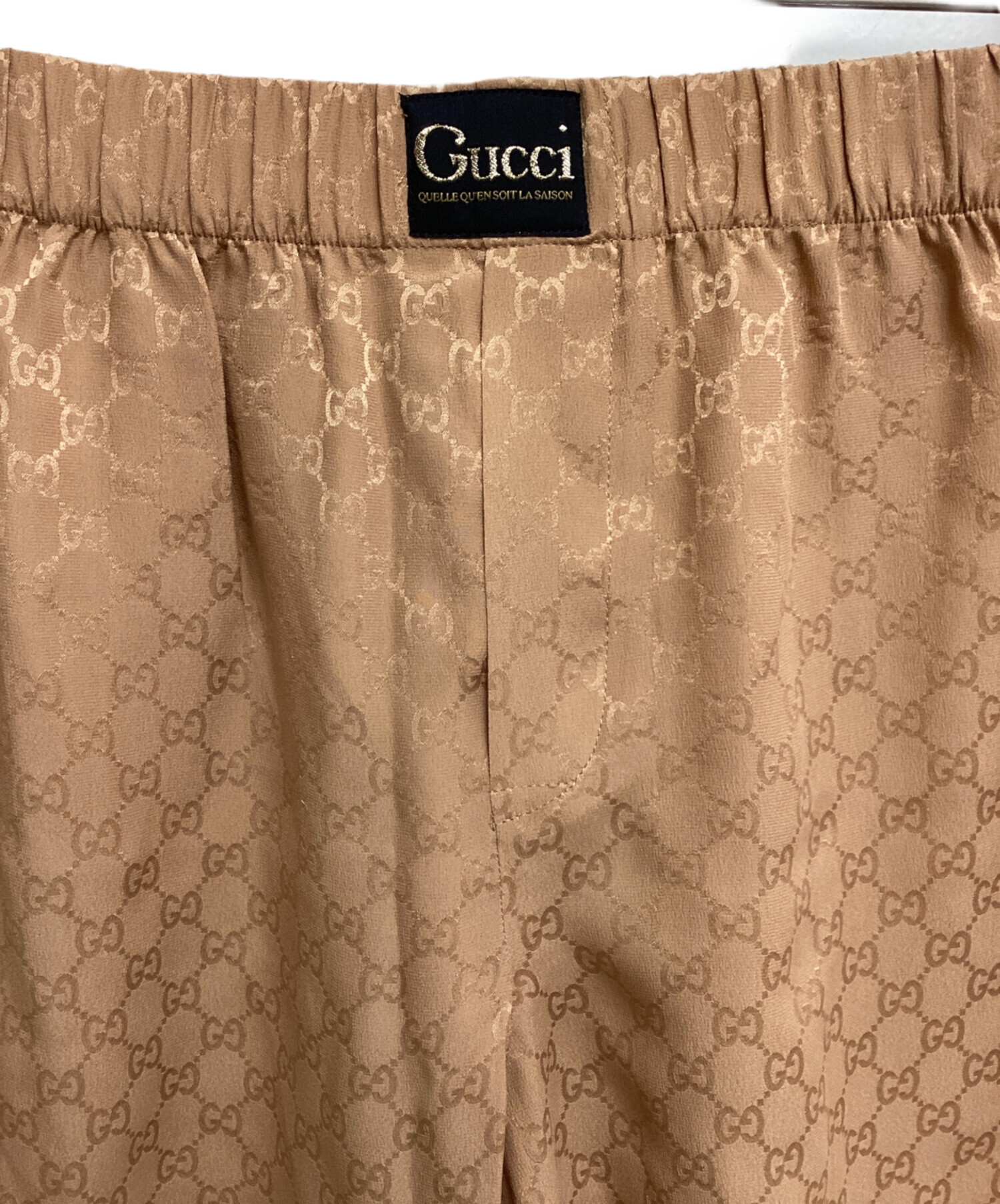 中古・古着通販】GUCCI (グッチ) GG総柄シルクショートパンツ ブラウン サイズ:XS｜ブランド・古着通販 トレファク公式【TREFAC  FASHION】スマホサイト