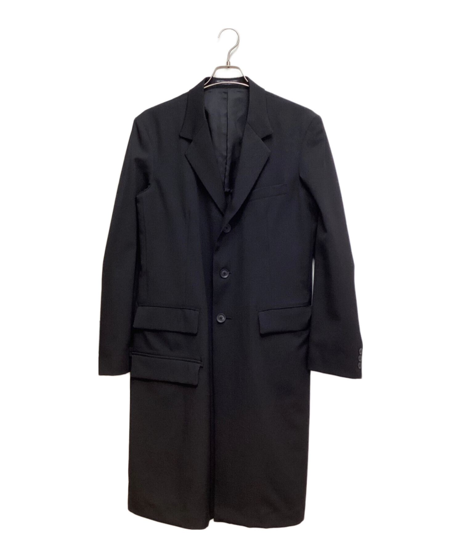 REGULATION Yohji Yamamoto (レギュレーションヨウジヤマモト) WOOL GABARDINE DOCTOR'S COAT  (ウールギャバジンドクターコート) ブラック サイズ:2