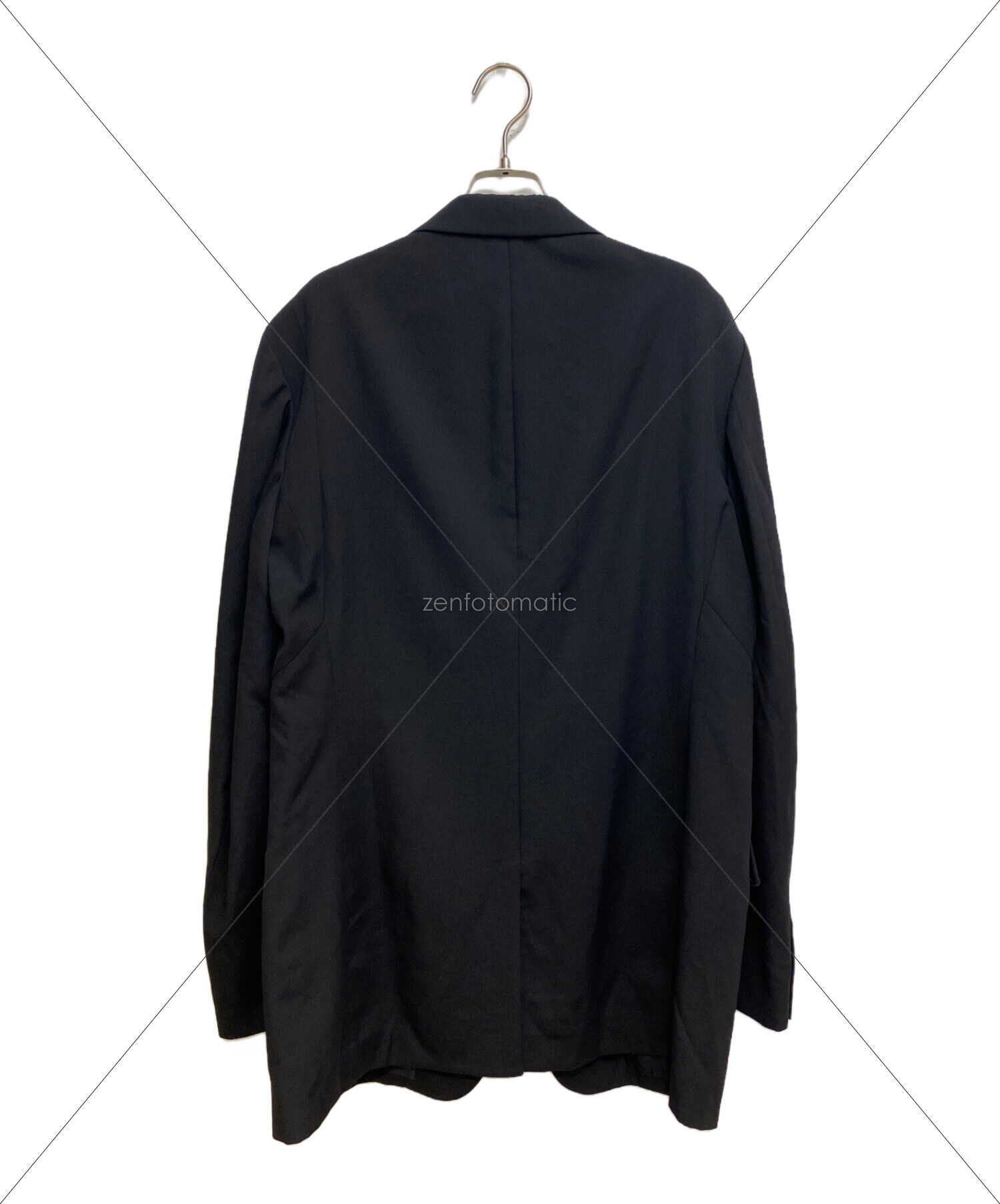 中古・古着通販】Yohji Yamamoto pour homme (ヨウジヤマモト プールオム) DUAL FABRIC GABARDINE  PEAK LAPEL JACKET ブラック サイズ:3｜ブランド・古着通販 トレファク公式【TREFAC FASHION】スマホサイト