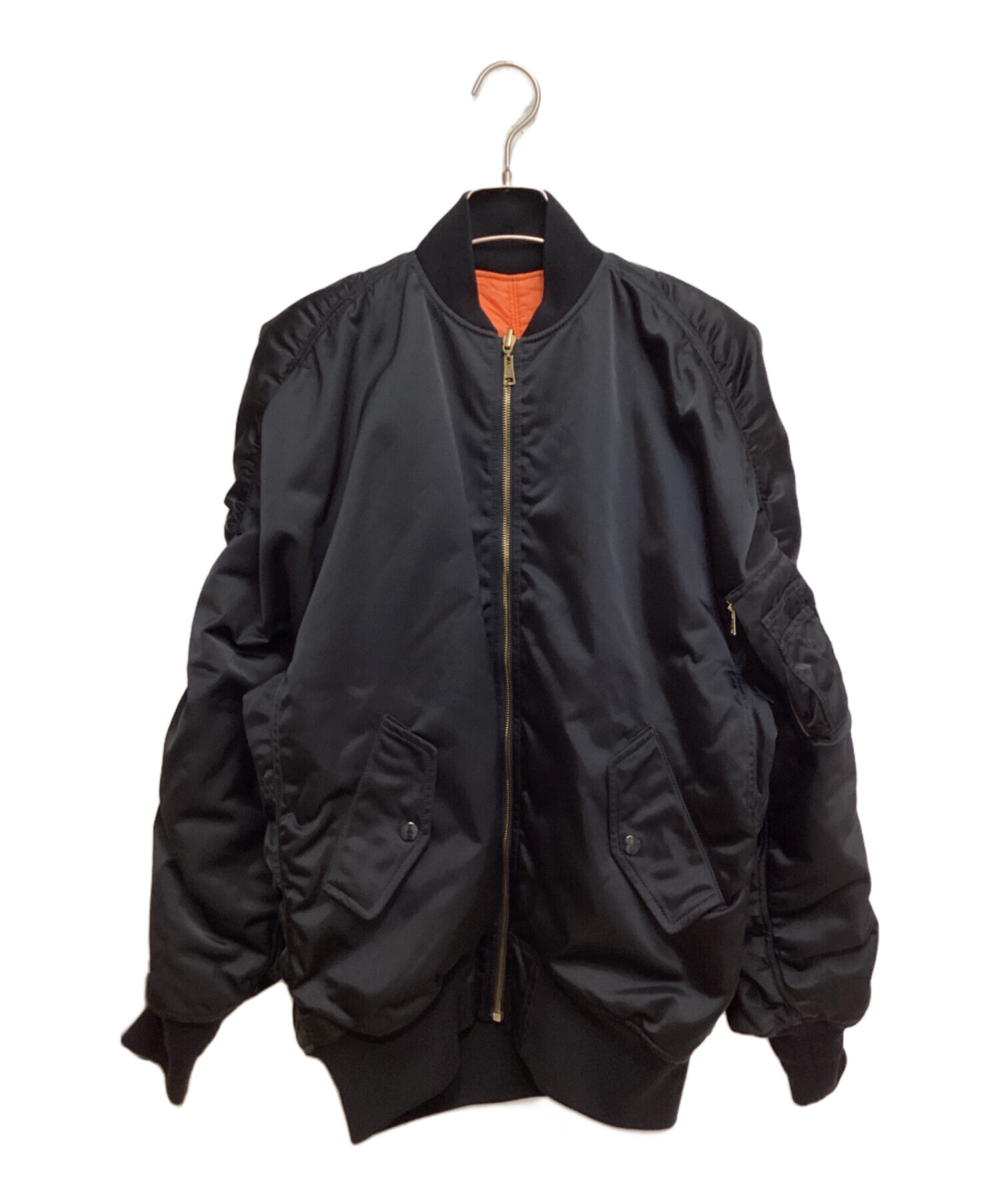 中古・古着通販】BALENCIAGA (バレンシアガ) 17SS Reversible Bomber Jacket（リバーシブルボンバージャケット）  ブラック サイズ:36｜ブランド・古着通販 トレファク公式【TREFAC FASHION】スマホサイト