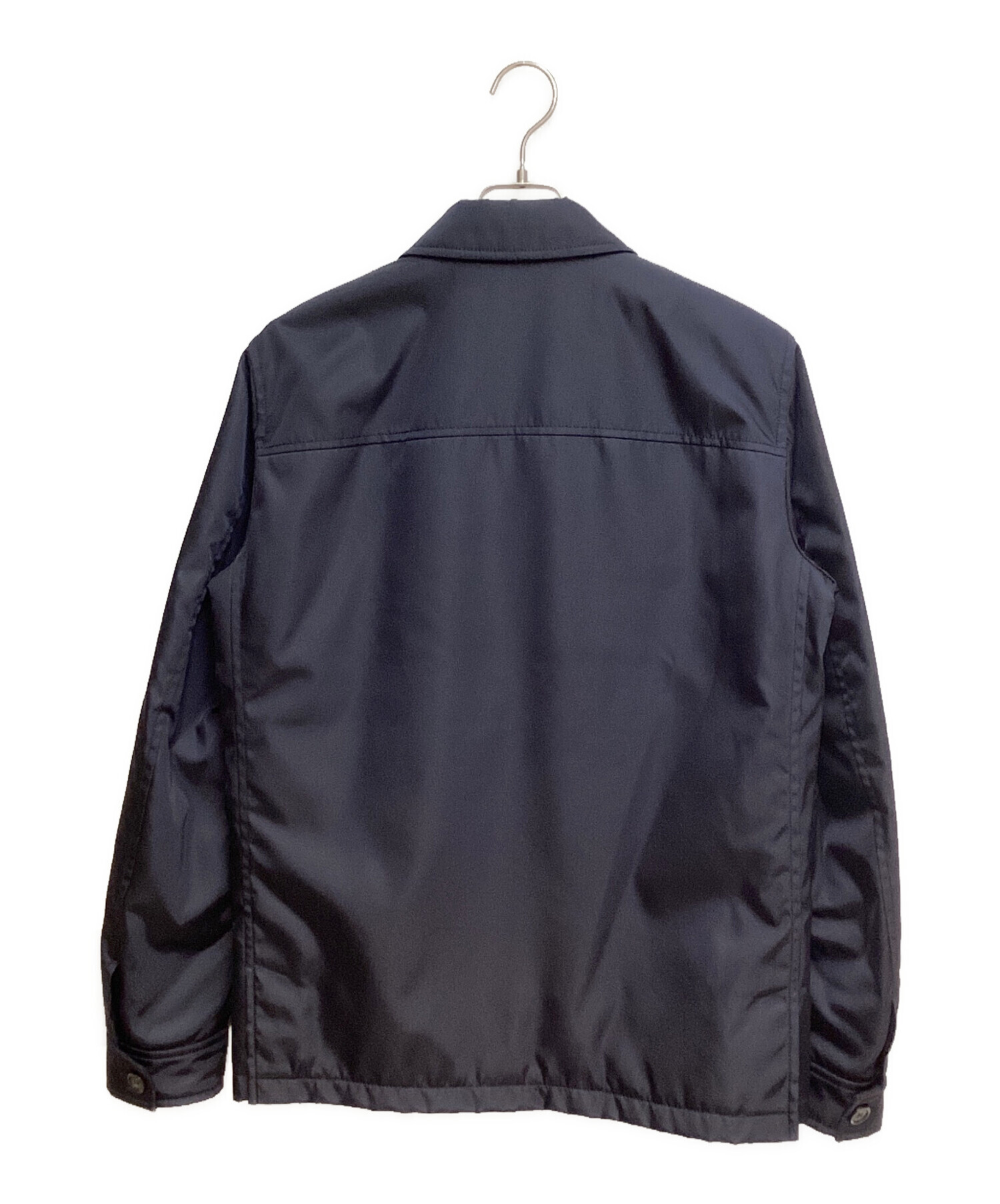 PRADA (プラダ) Zip up nylon jacket (ジップアップナイロンジャケット) ネイビー サイズ:46