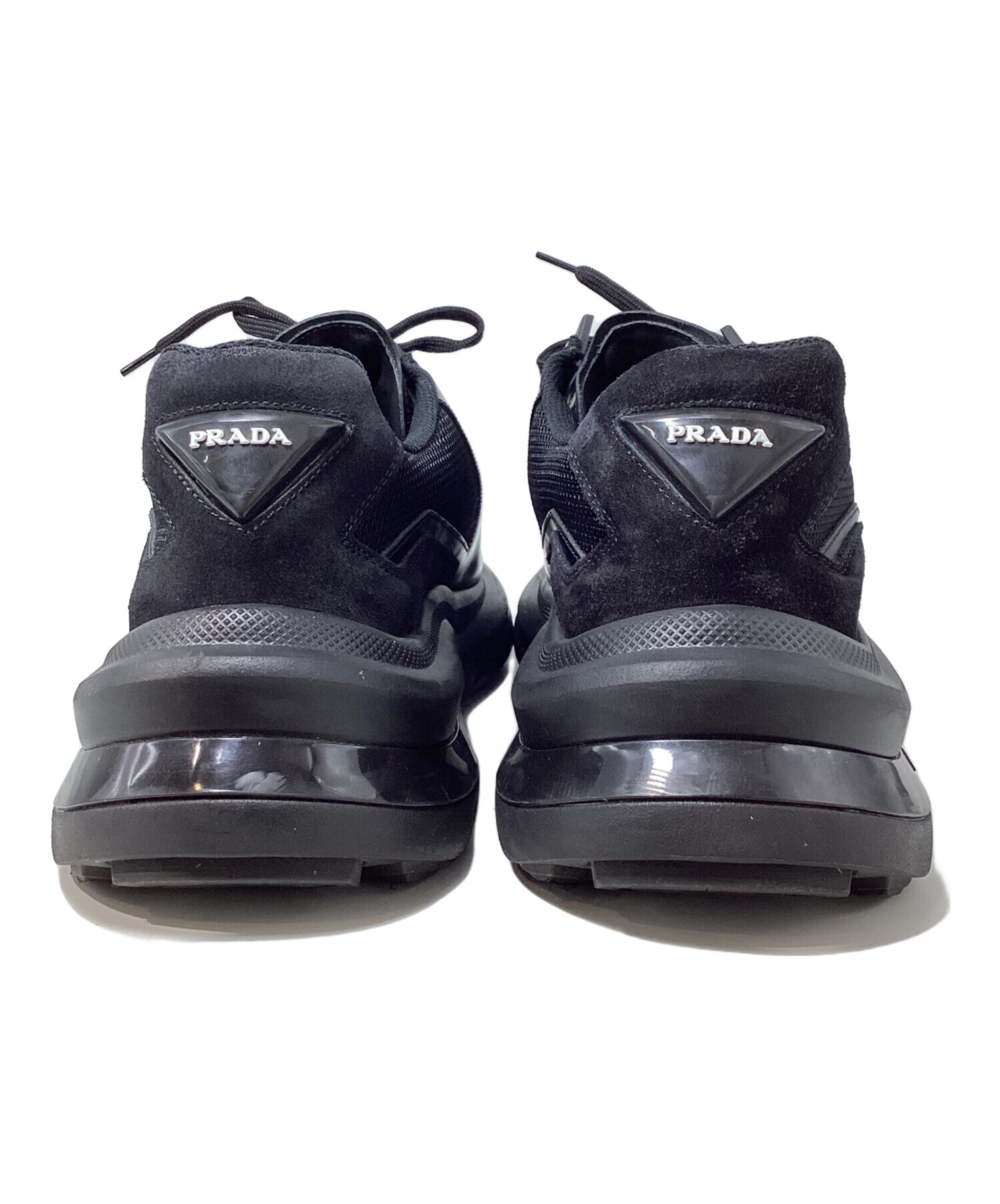 中古・古着通販】PRADA (プラダ) system sneaker（システムスニーカー） ブラック サイズ:8｜ブランド・古着通販  トレファク公式【TREFAC FASHION】スマホサイト