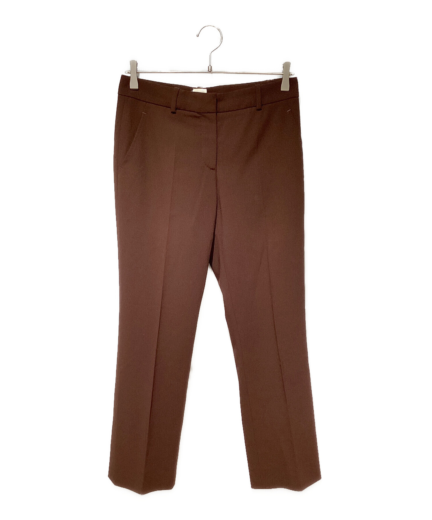 中古・古着通販】HERMES (エルメス) Straight slacks pants（ストレートスラックスパンツ） ブラウン サイズ:36｜ブランド・ 古着通販 トレファク公式【TREFAC FASHION】スマホサイト