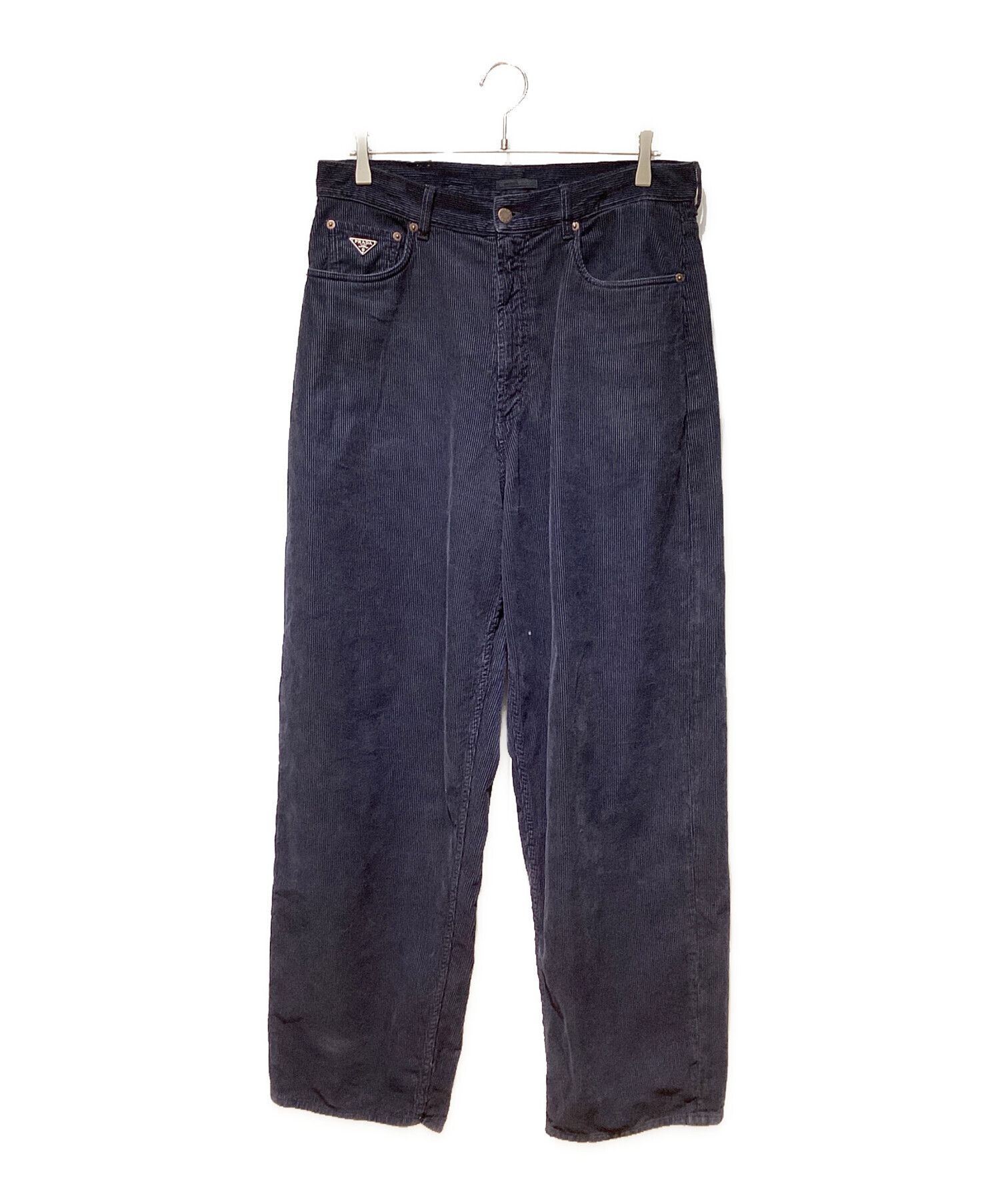 中古・古着通販】PRADA (プラダ) 24AW Corduroy baggy jeans（コーデュロイ バギージーンズ） ネイビー  サイズ:S｜ブランド・古着通販 トレファク公式【TREFAC FASHION】スマホサイト