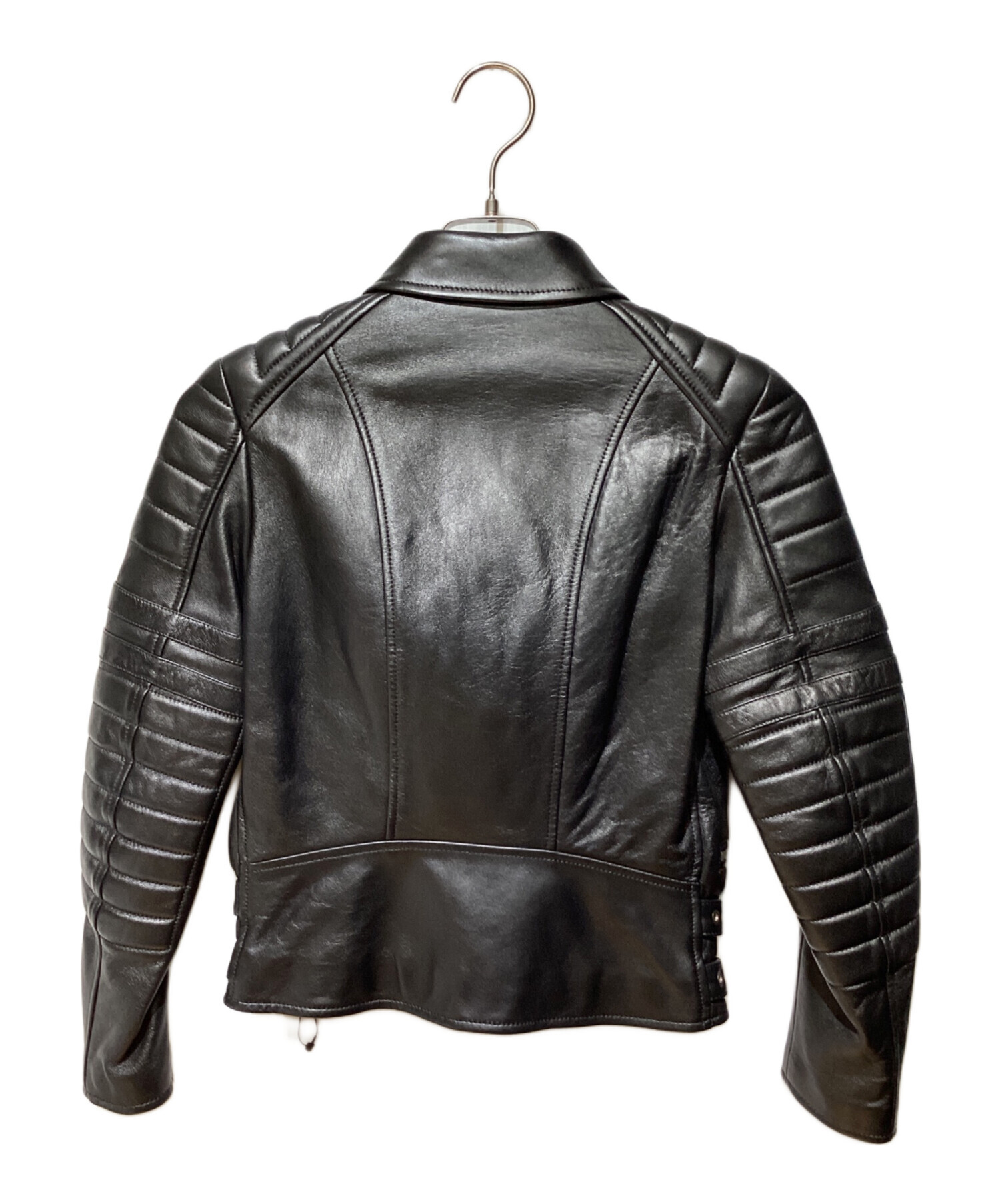 CELINE (セリーヌ) Riders leather jacket（ライダースレザージャケット） ブラック サイズ:34