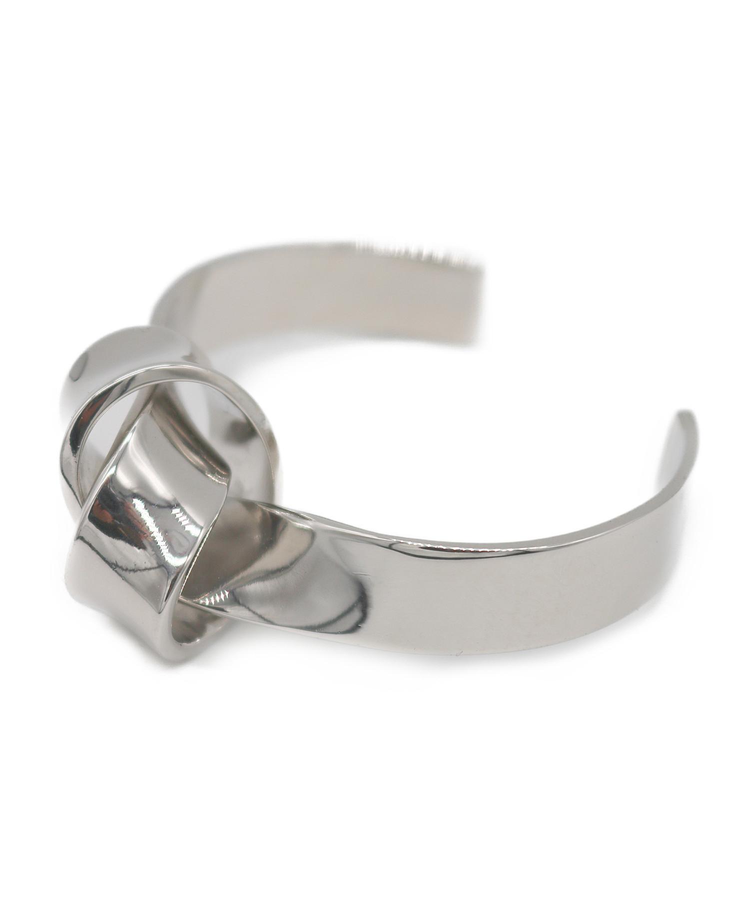 CELINE (セリーヌ) ブレスレット シルバー サイズ:S Knot Flat Bracelet