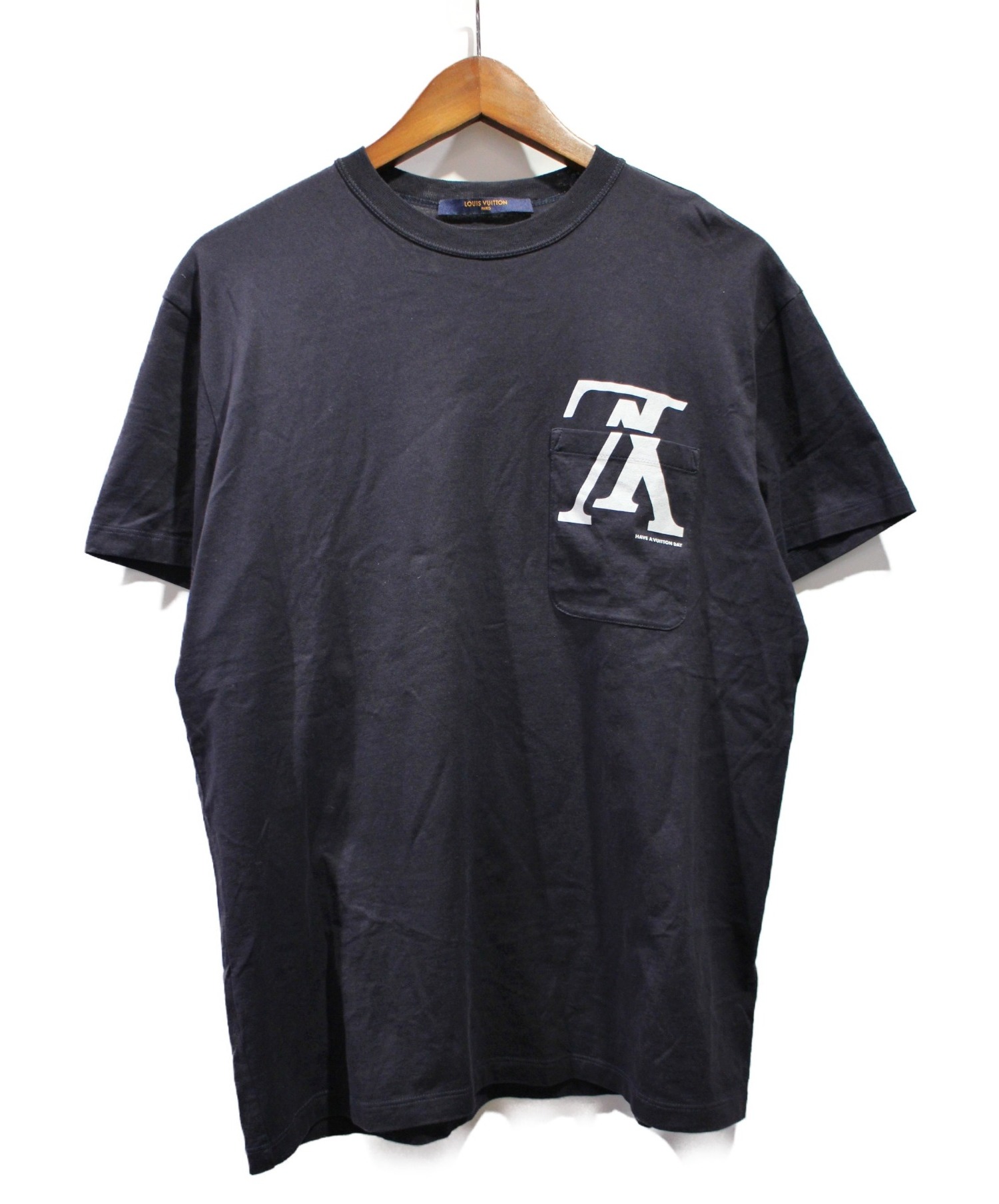 中古・古着通販】LOUIS VUITTON (ルイヴィトン) Upside Down Logo Pocket Tee ネイビー サイズ:XS｜ブランド・古着通販  トレファク公式【TREFAC FASHION】スマホサイト