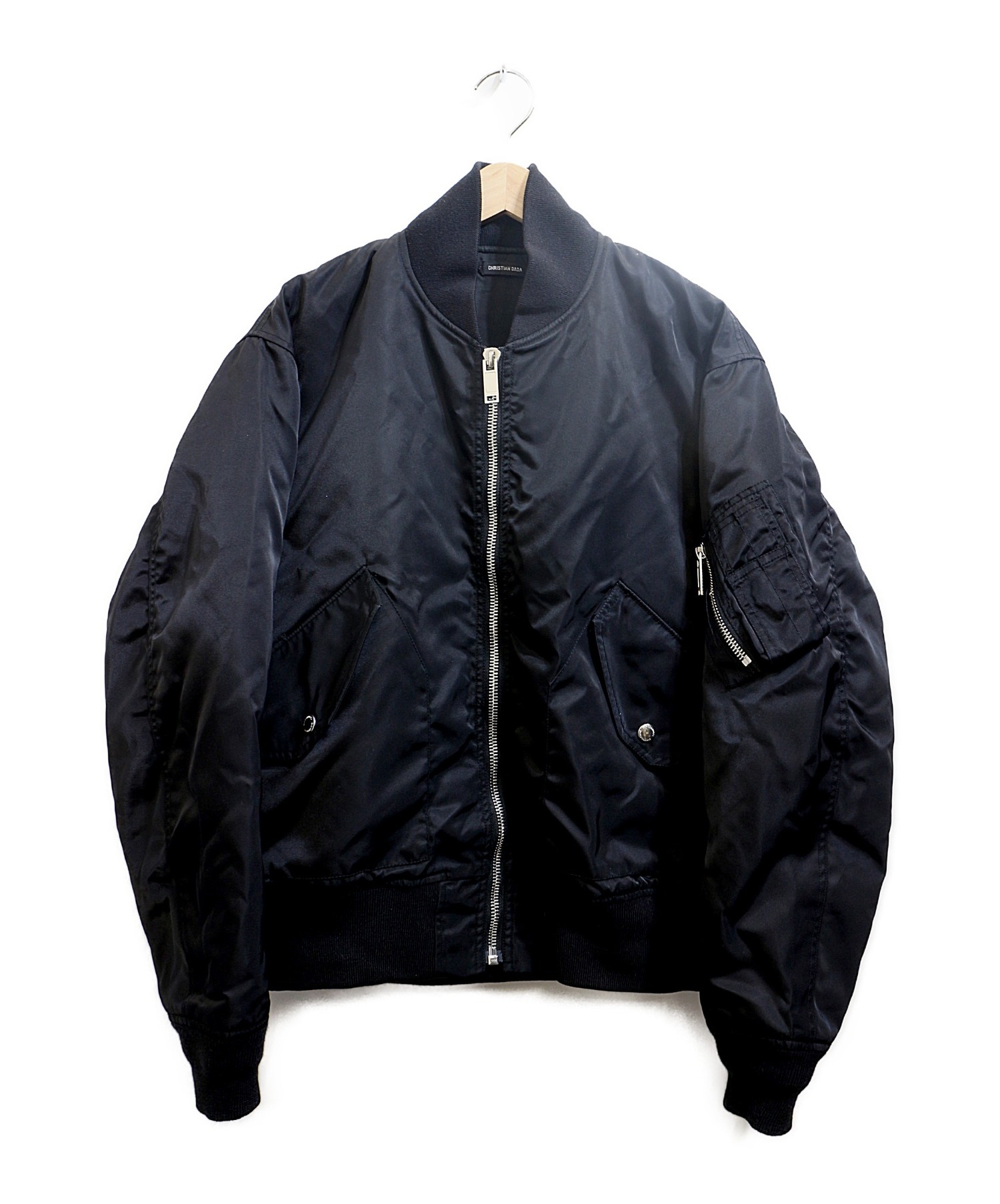 CHRISTIAN DADA (クリスチャンダダ) MA-1ジャケット ブラック サイズ:44