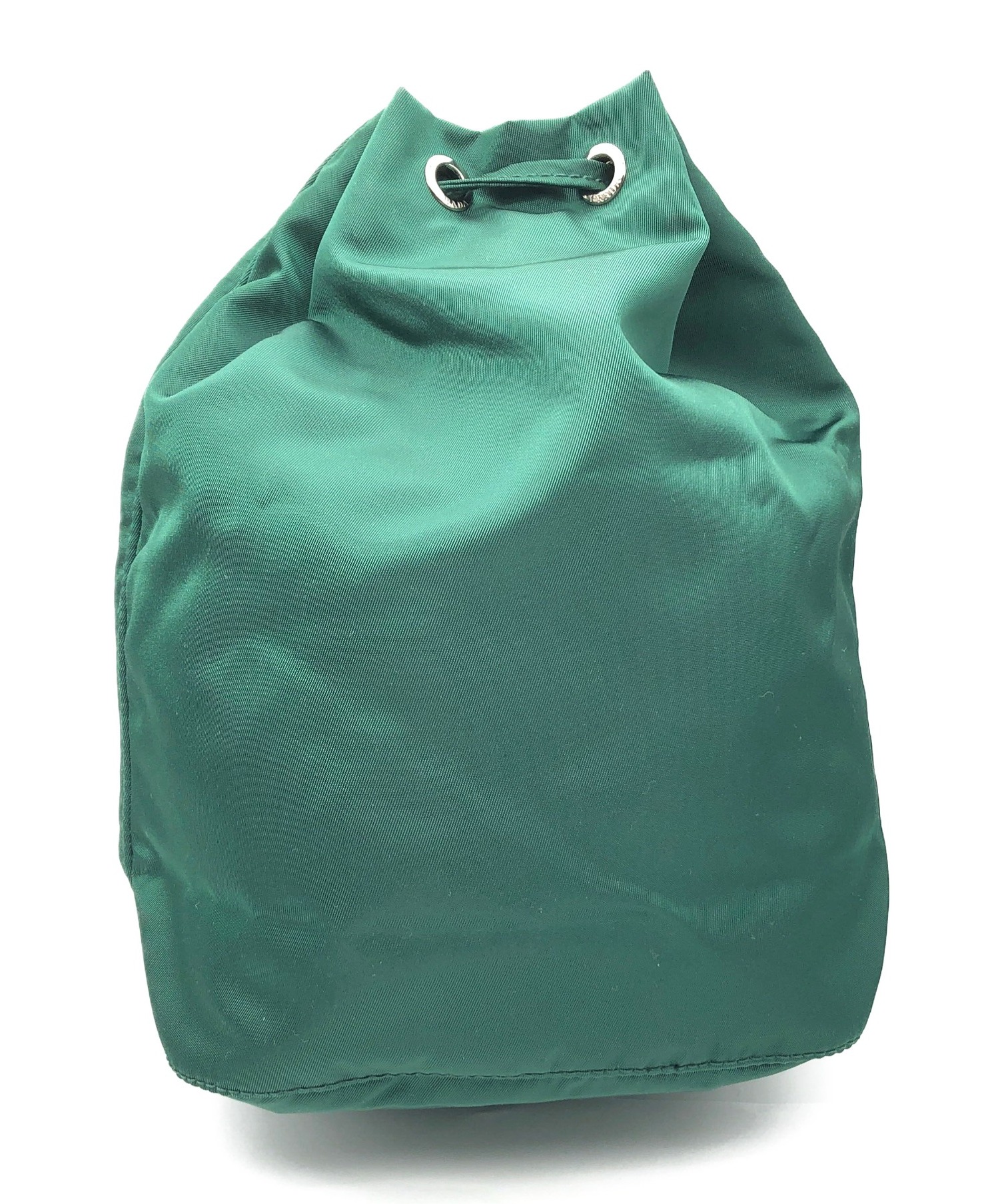 PRADA (プラダ) 巾着ポーチ グリーン サイズ:TU 224